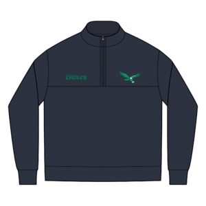 Philadelphia Eagles Men's Linear Texture Quarter-Zip (Embroidery)