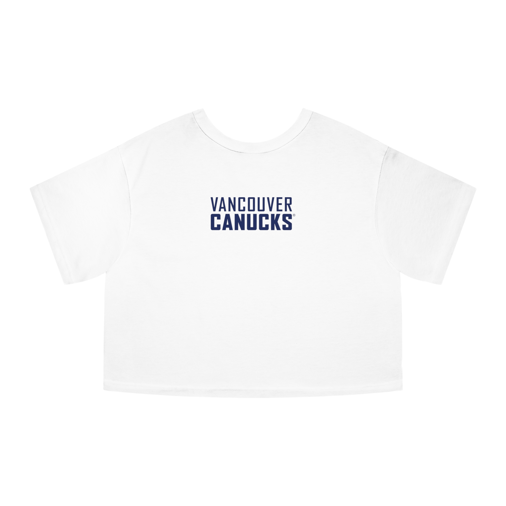 Vancouver Canucks Champion Women's Heritage Cropped T-Shirt - Image 2
