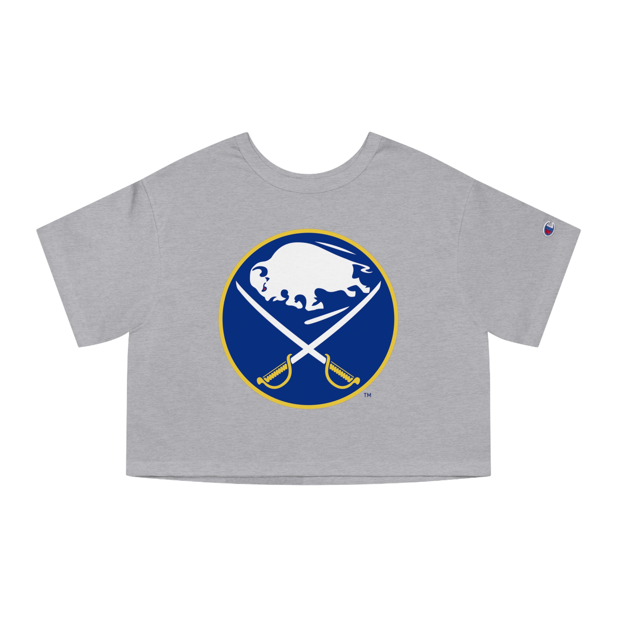 Buffalo Sabres Champion Women's Heritage Cropped T-Shirt - Image 10