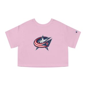 Columbus Blue Jackets Champion Women's Heritage Cropped T-Shirt