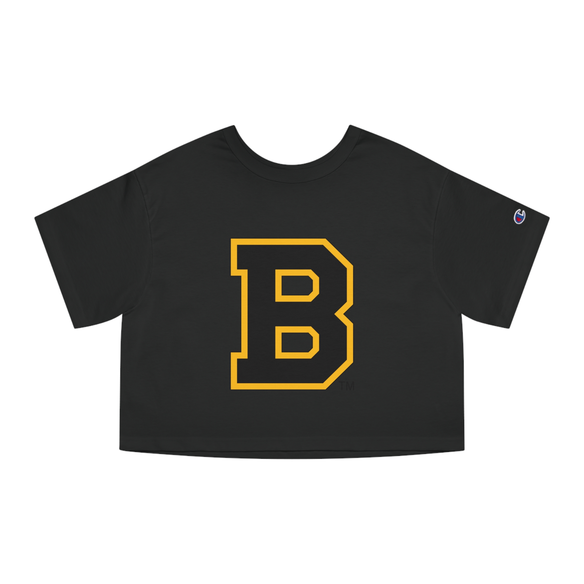 Boston Bruins Champion Women's Heritage Cropped T-Shirt - Image 4