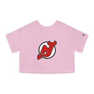 New Jersey Devils Champion Women's Heritage Cropped T-Shirt