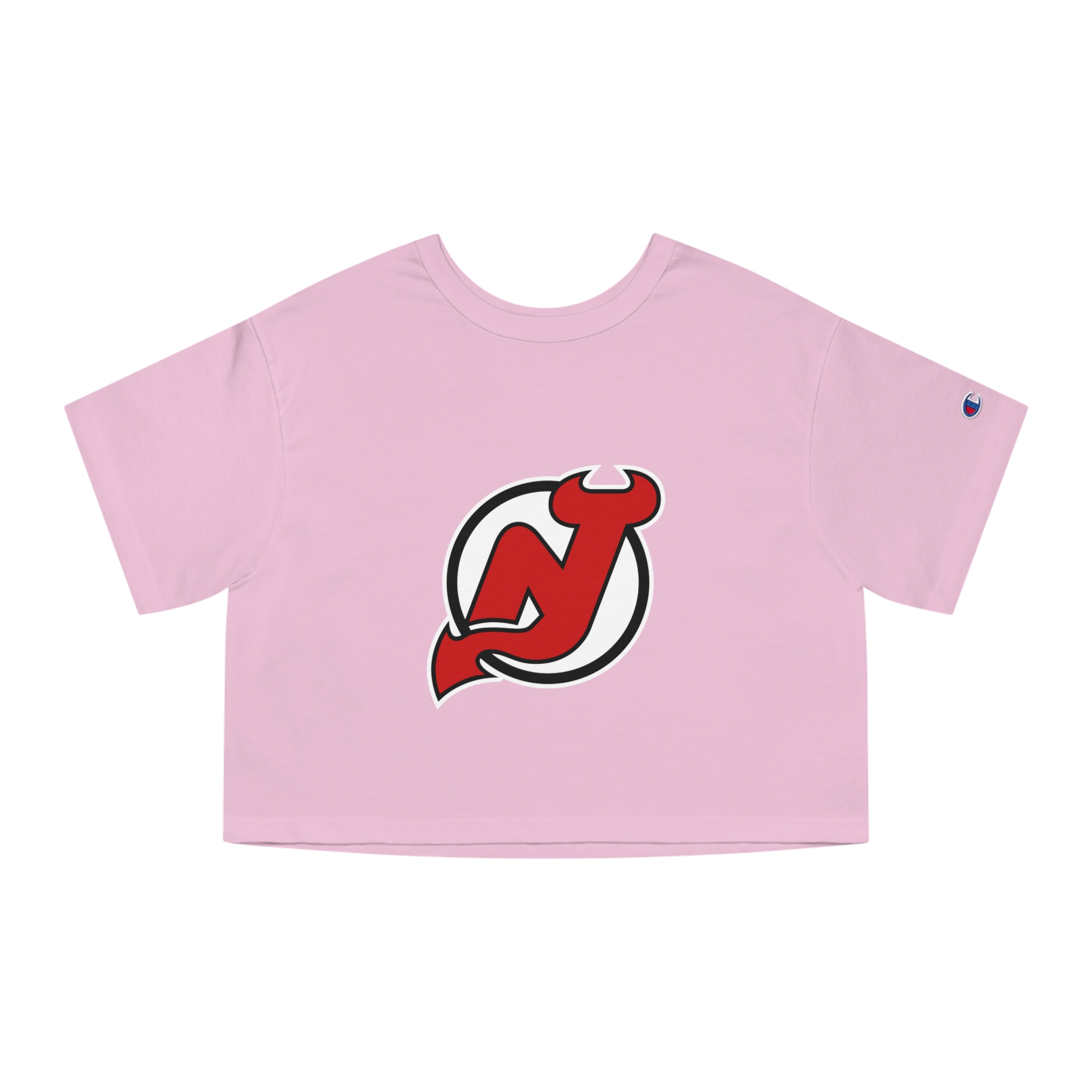 New Jersey Devils Champion Women's Heritage Cropped T-Shirt