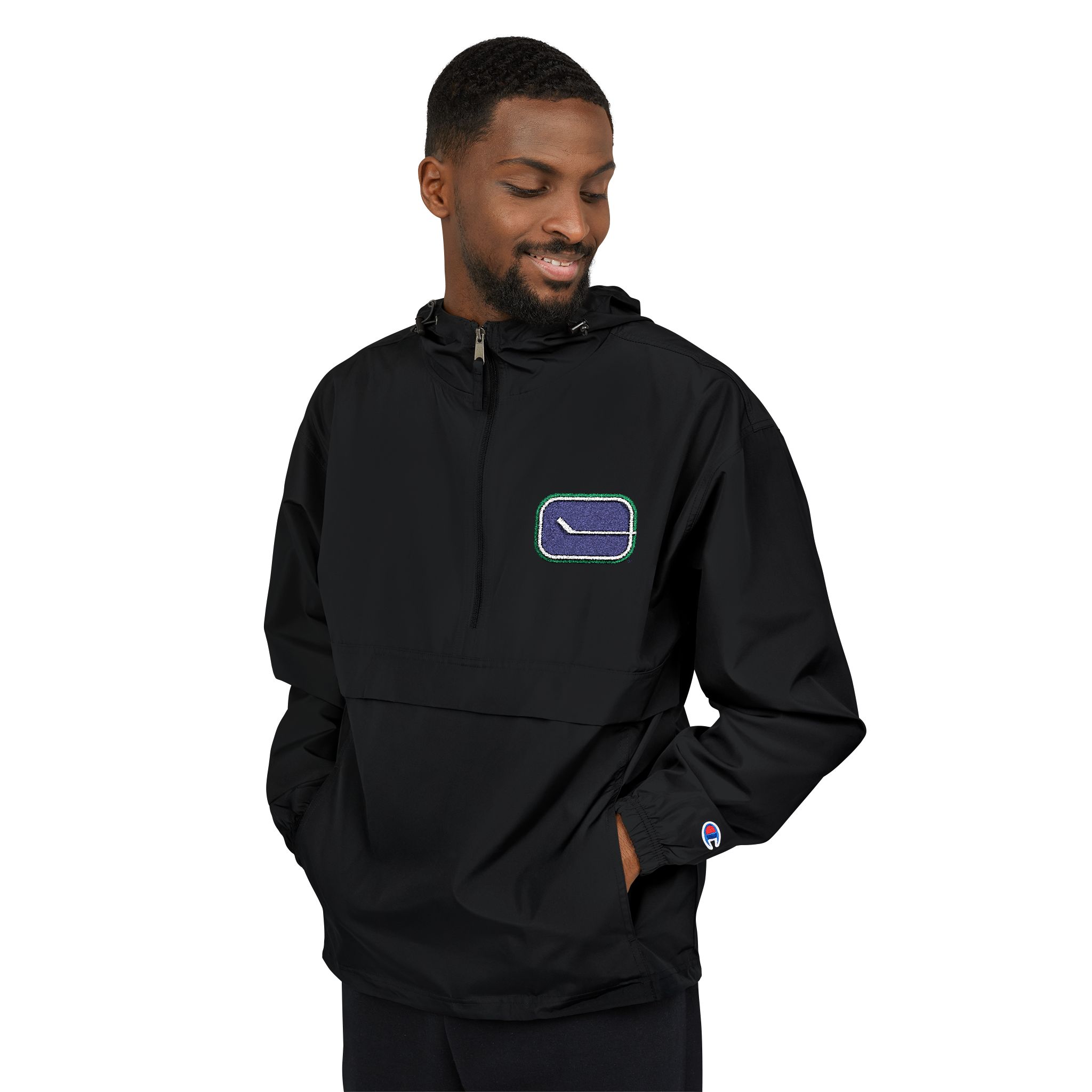 Vancouver Canucks Champion Unisex Packable Anorak Jacket - Image 15
