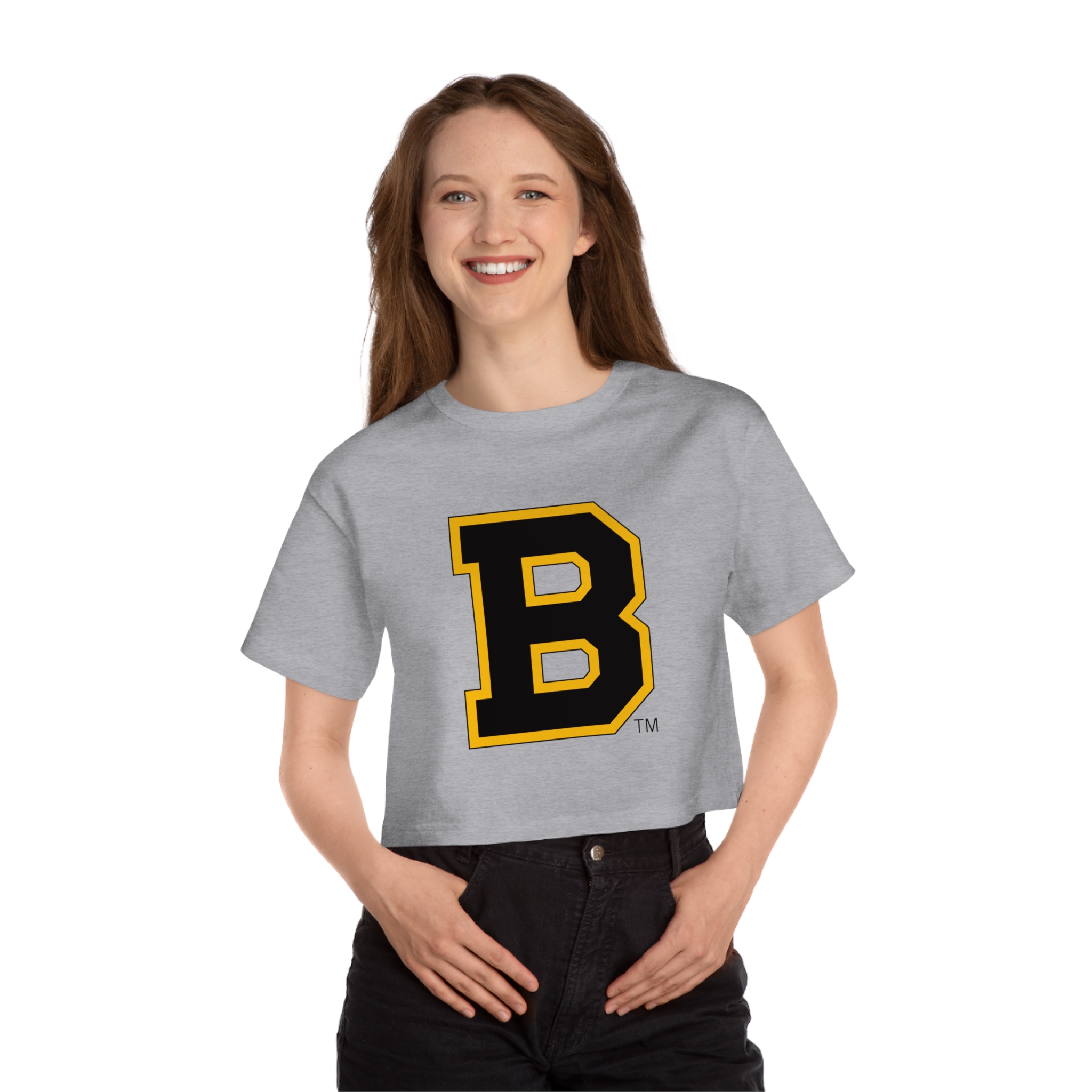 Boston Bruins Champion Women's Heritage Cropped T-Shirt - Image 12