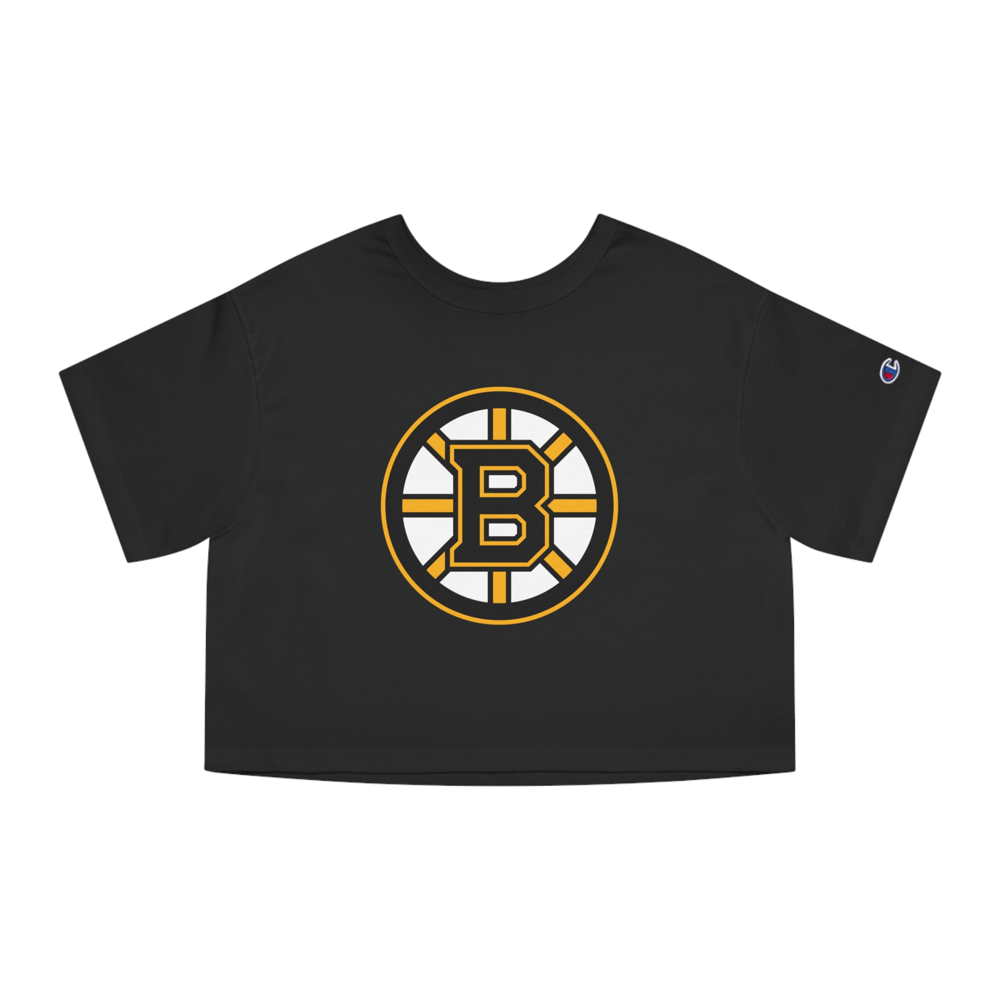 Boston Bruins Champion Women's Heritage Cropped T-Shirt - Image 4