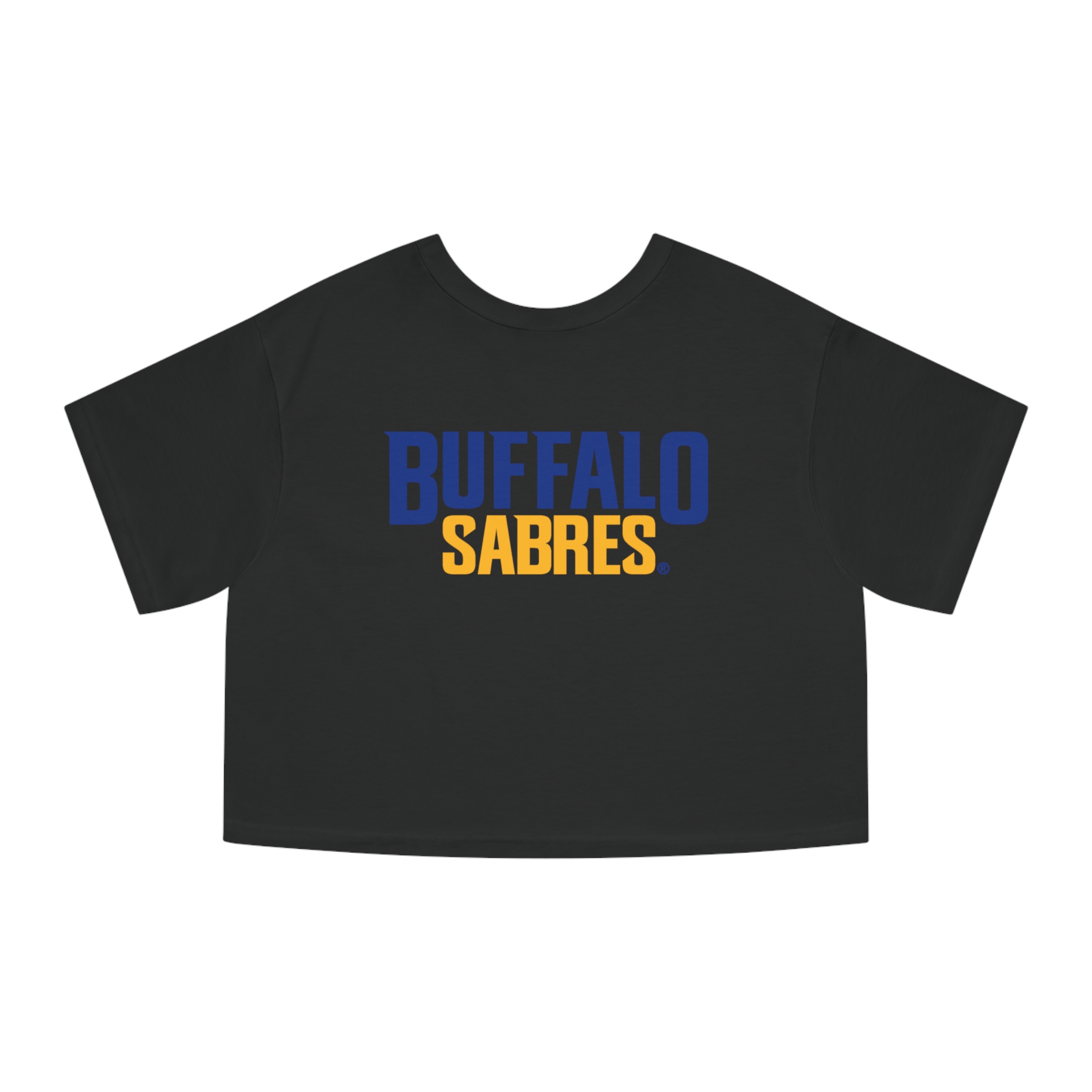 Buffalo Sabres Champion Women's Heritage Cropped T-Shirt - Image 5