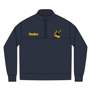 Pittsburgh Steelers Men's Linear Texture Quarter-Zip (Embroidery)