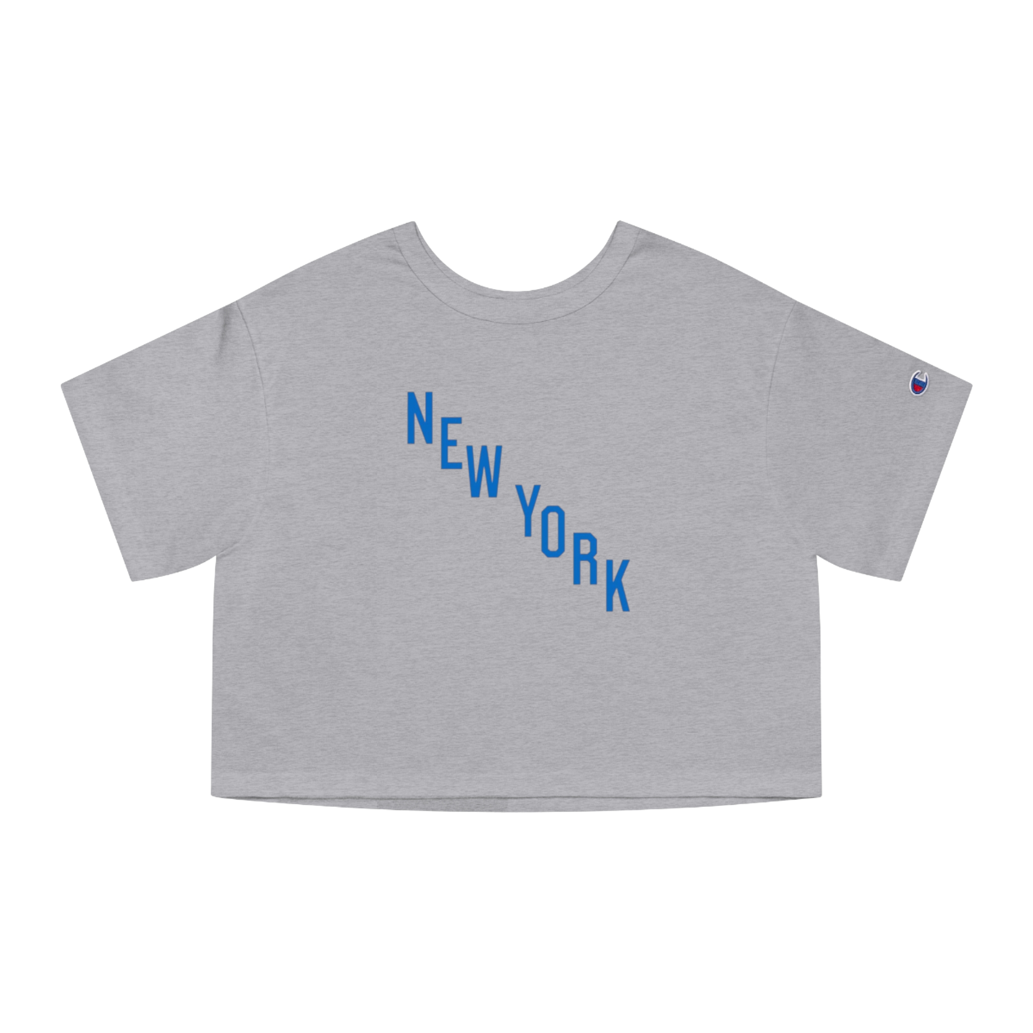 New York Rangers 2026 NHL Winter Classic Champion Women's Heritage Cropped T-Shirt - Image 10