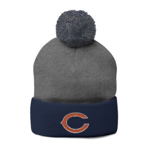 Chicago Bears Pom-Pom Knit Cap (Embroidery)