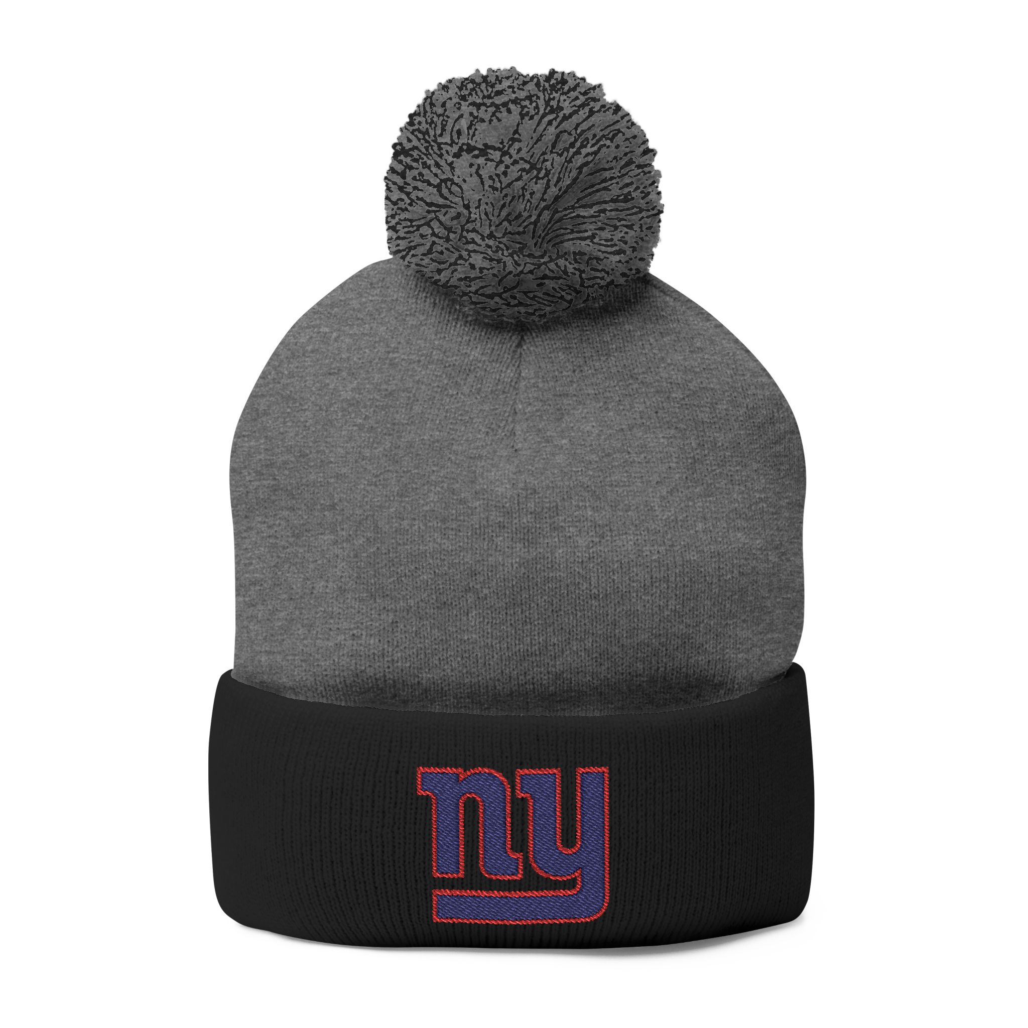 New York Giants Pom-Pom Knit Cap (Embroidery) - Image 9