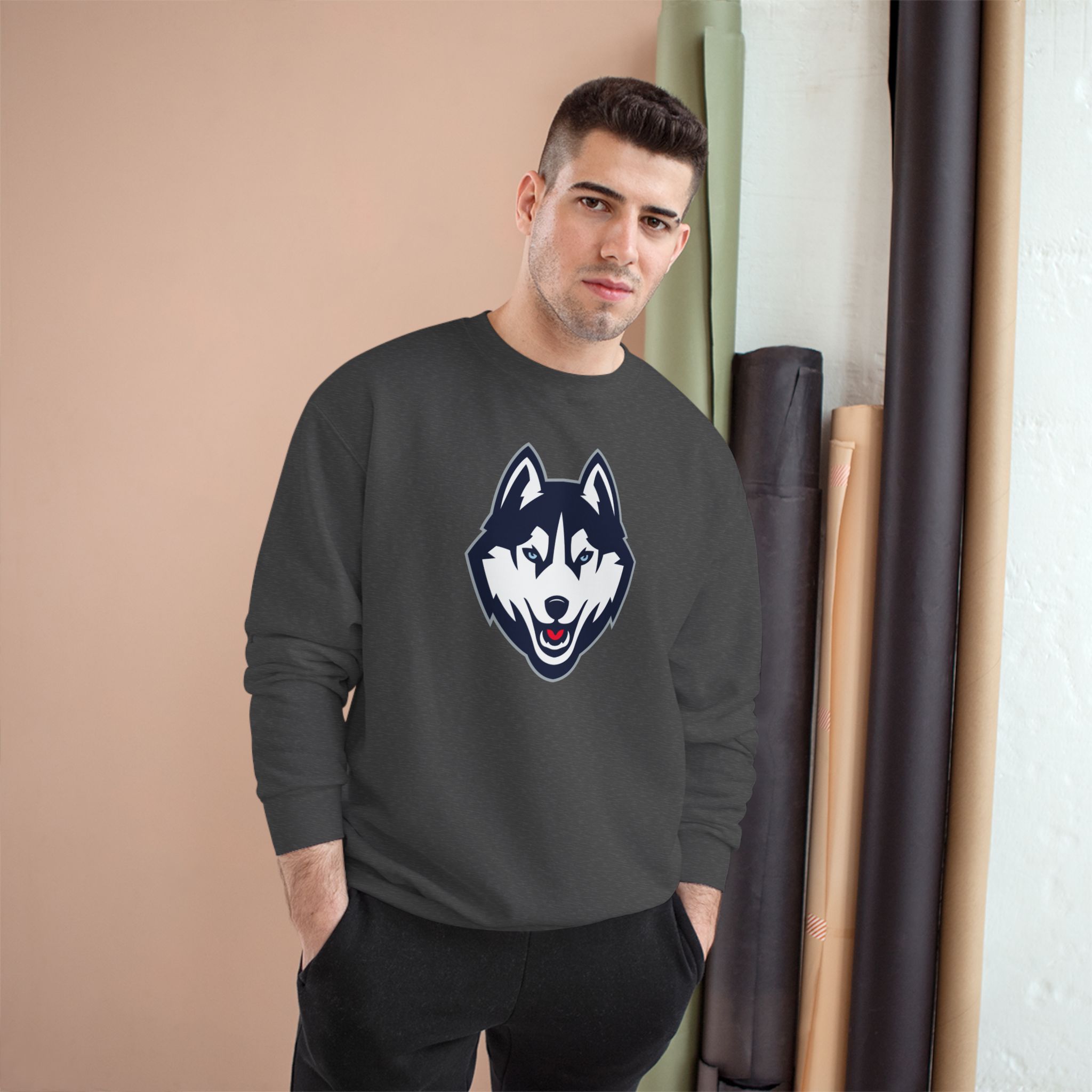 University of Connecticut Huskies Exclusive NCAA Collection Champion Sweatshirt - Image 11