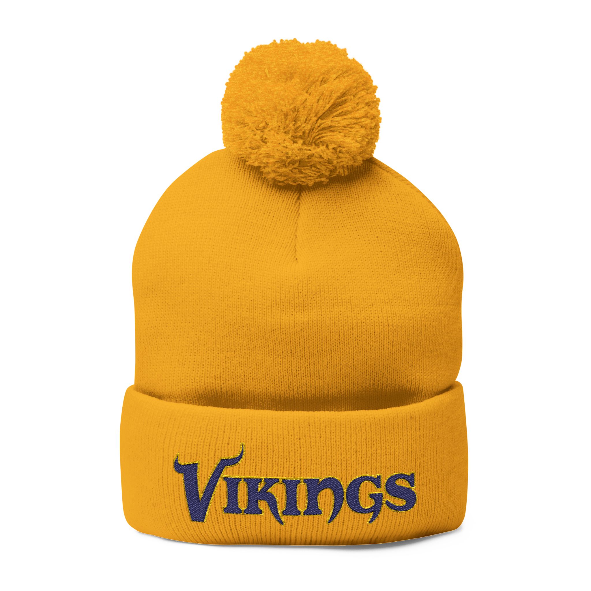 Minnesota Vikings Pom-Pom Knit Cap (Embroidery) - Image 13