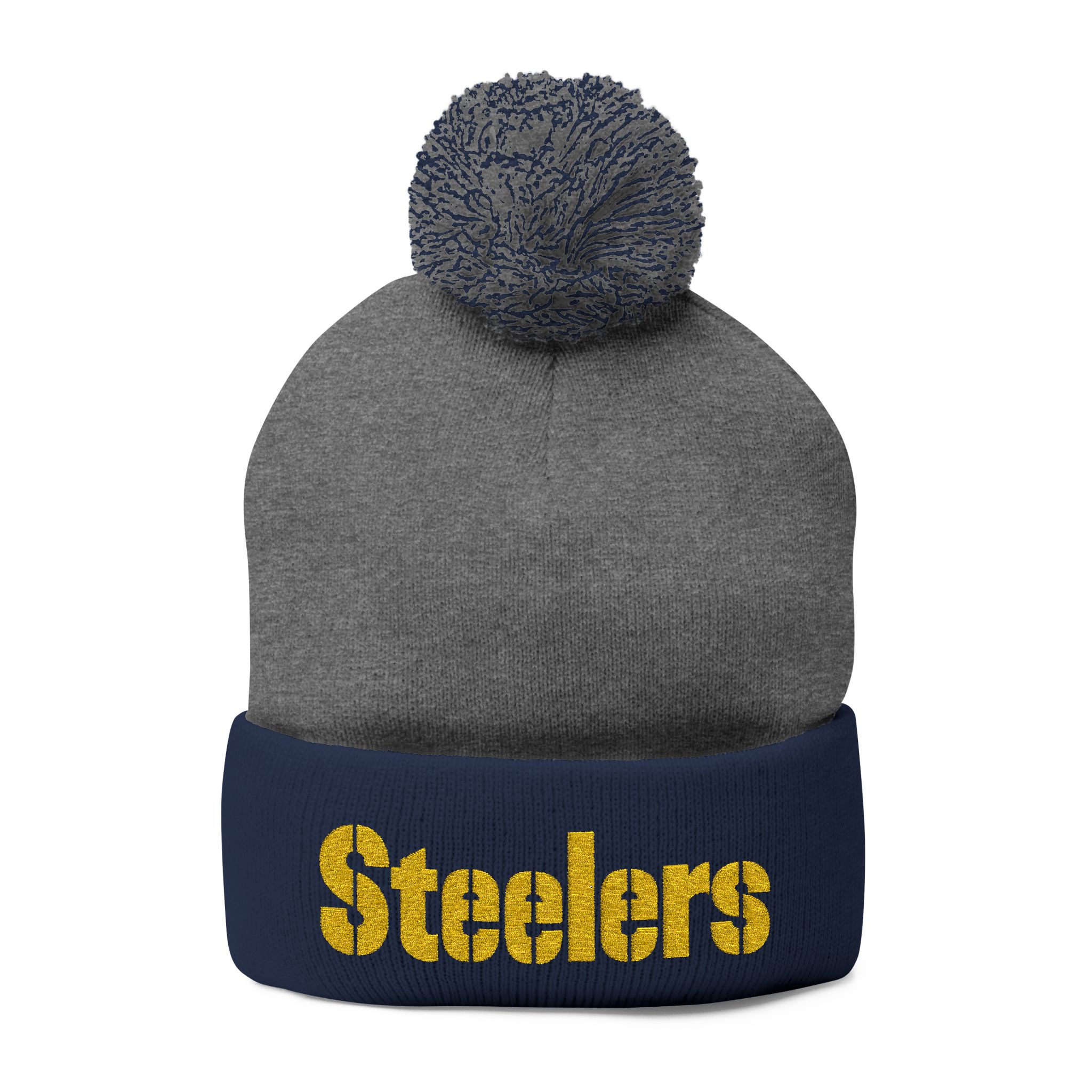 Pittsburgh Steelers Pom-Pom Knit Cap (Embroidery) - Image 5