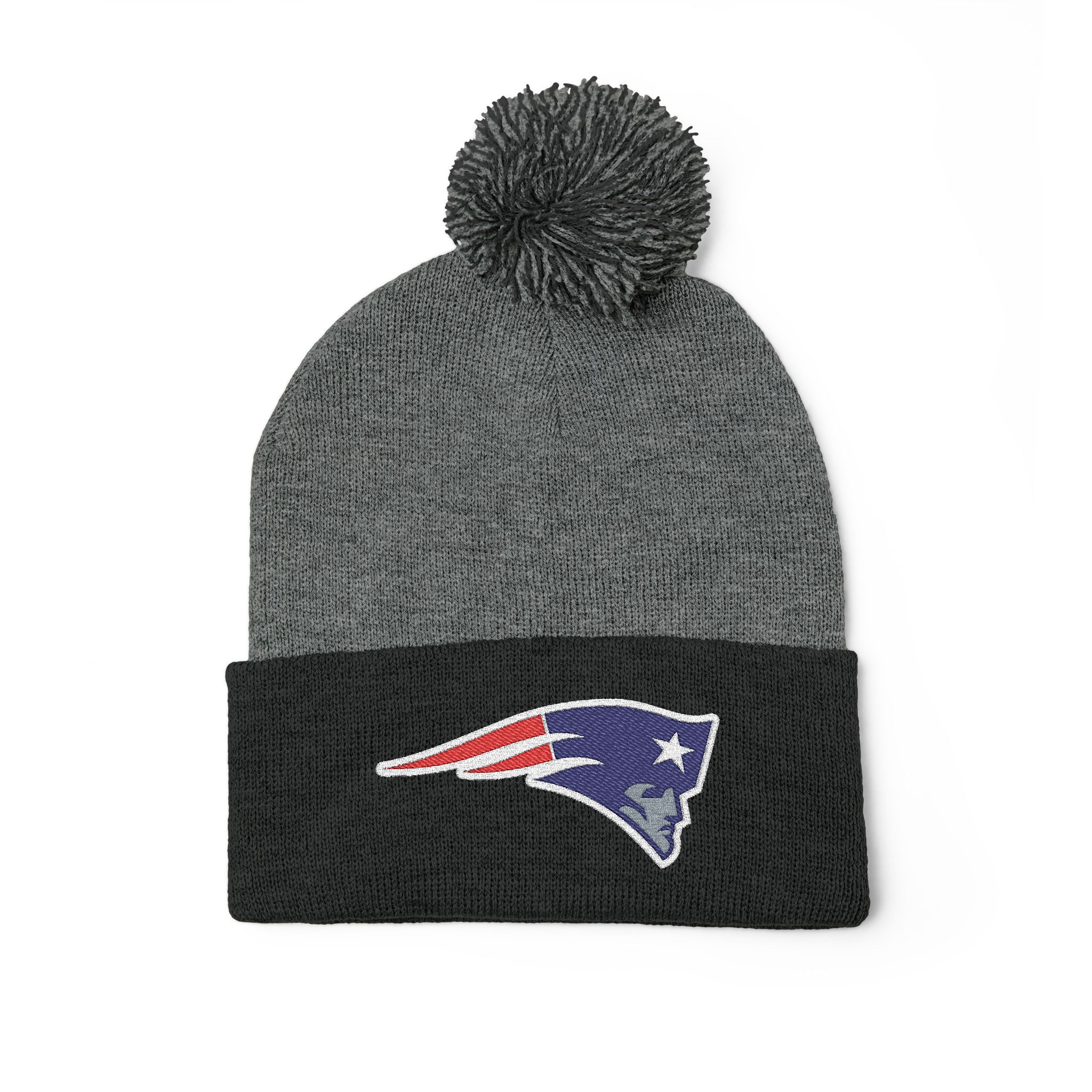 New England Patriots Pom-Pom Knit Cap (Embroidery) - Image 7