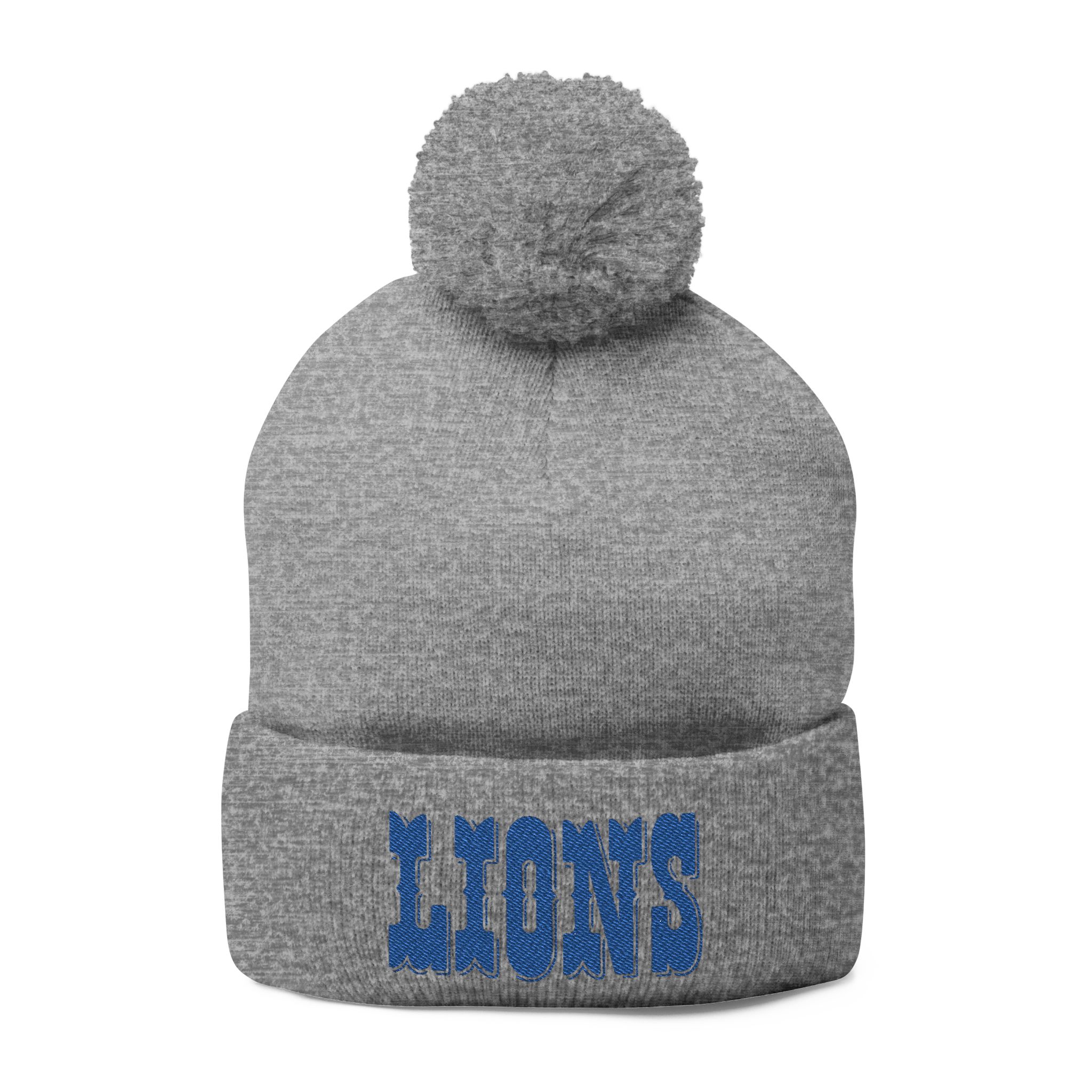 Detroit Lions Pom-Pom Knit Cap (Embroidery) - Image 13
