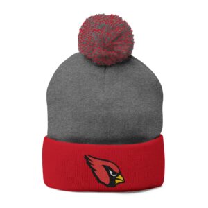 Arizona Cardinals Pom-Pom Knit Cap (Embroidery)