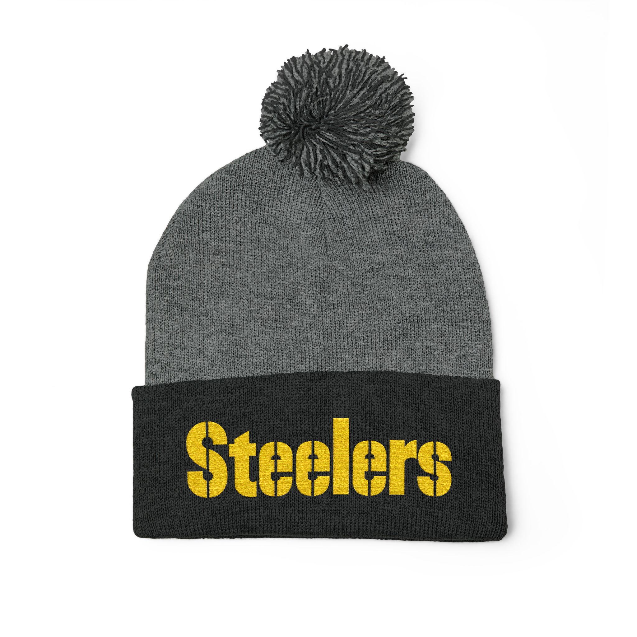 Pittsburgh Steelers Pom-Pom Knit Cap (Embroidery) - Image 3