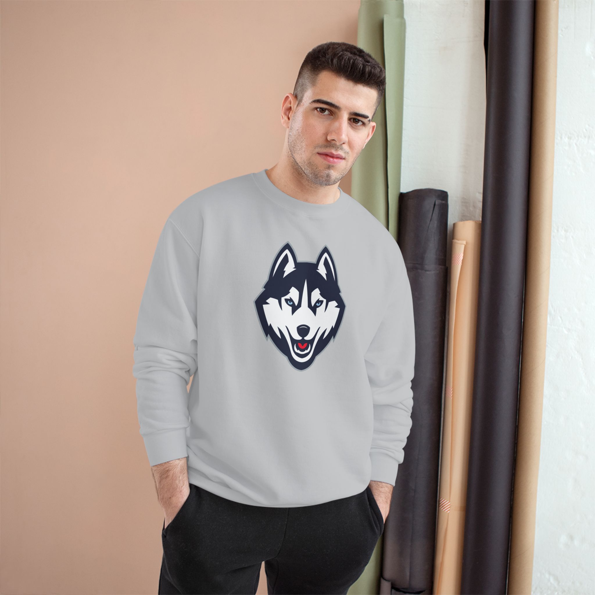 University of Connecticut Huskies Exclusive NCAA Collection Champion Sweatshirt - Image 7
