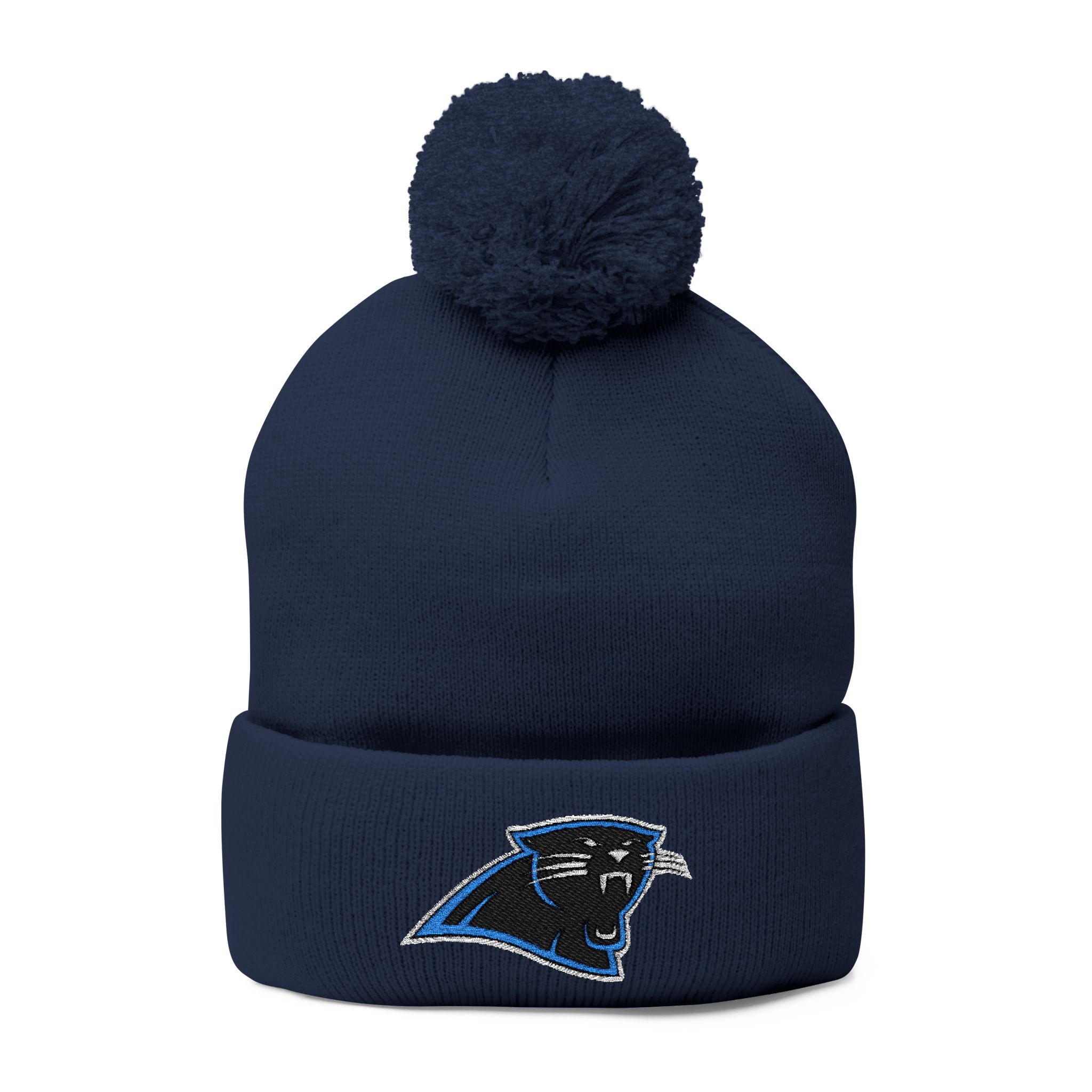 Carolina Panthers Pom-Pom Knit Cap (Embroidery) - Image 13