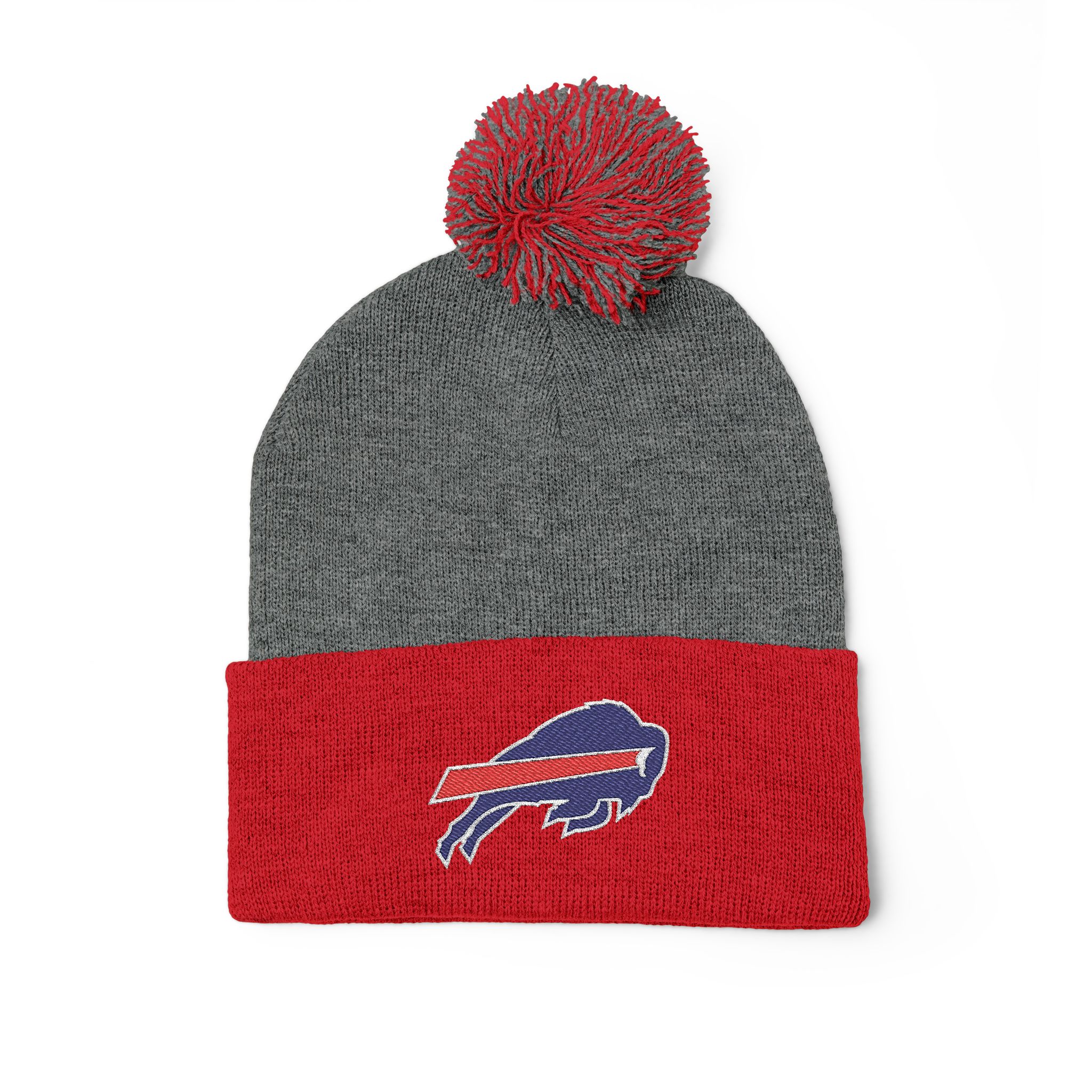Buffalo Bills Pom-Pom Knit Cap (Embroidery) - Image 15