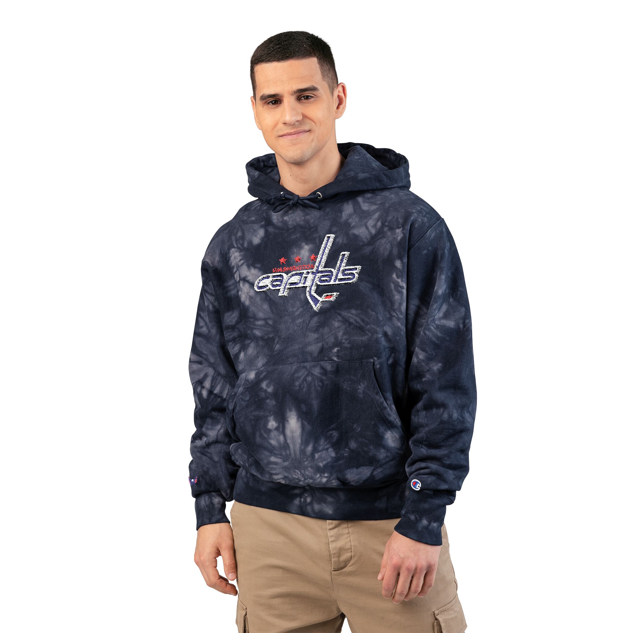 Washington Capitals Unisex Champion Tie-Dye Hoodie (Embroidery) - Image 3