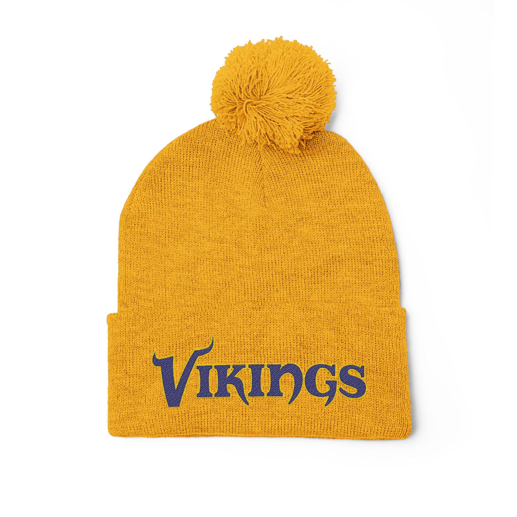 Minnesota Vikings Pom-Pom Knit Cap (Embroidery) - Image 15