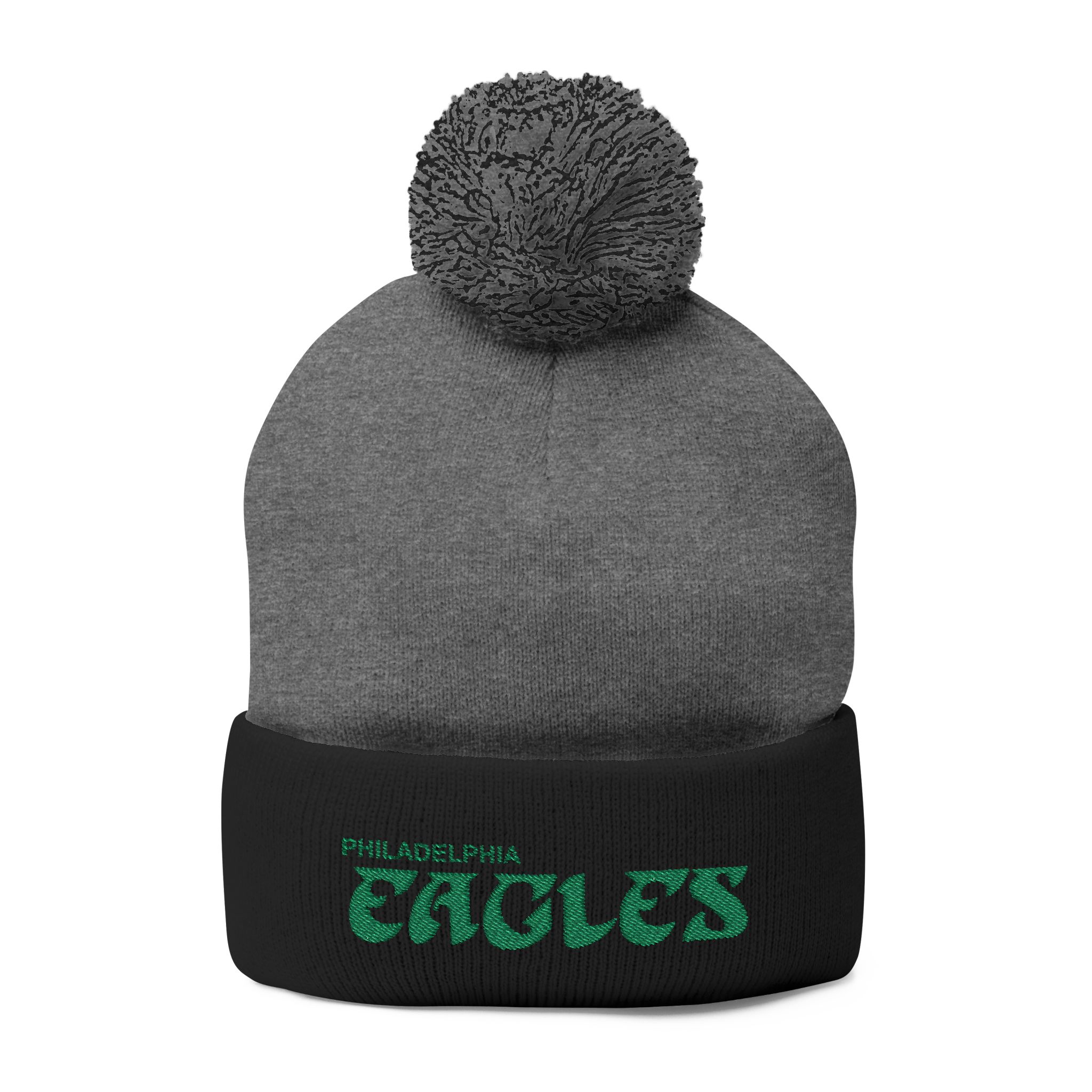 Philadelphia Eagles Pom-Pom Knit Cap (Embroidery)