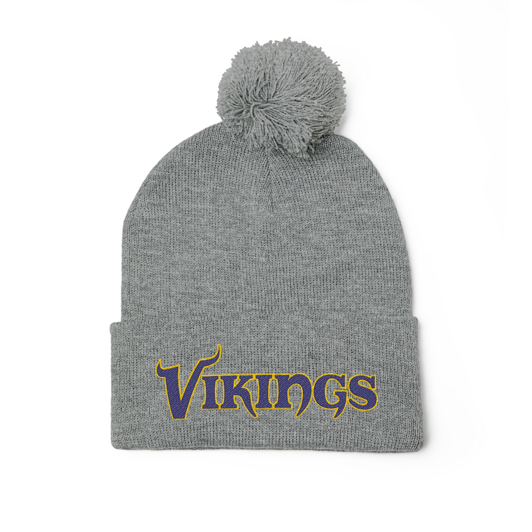 Minnesota Vikings Pom-Pom Knit Cap (Embroidery) - Image 11
