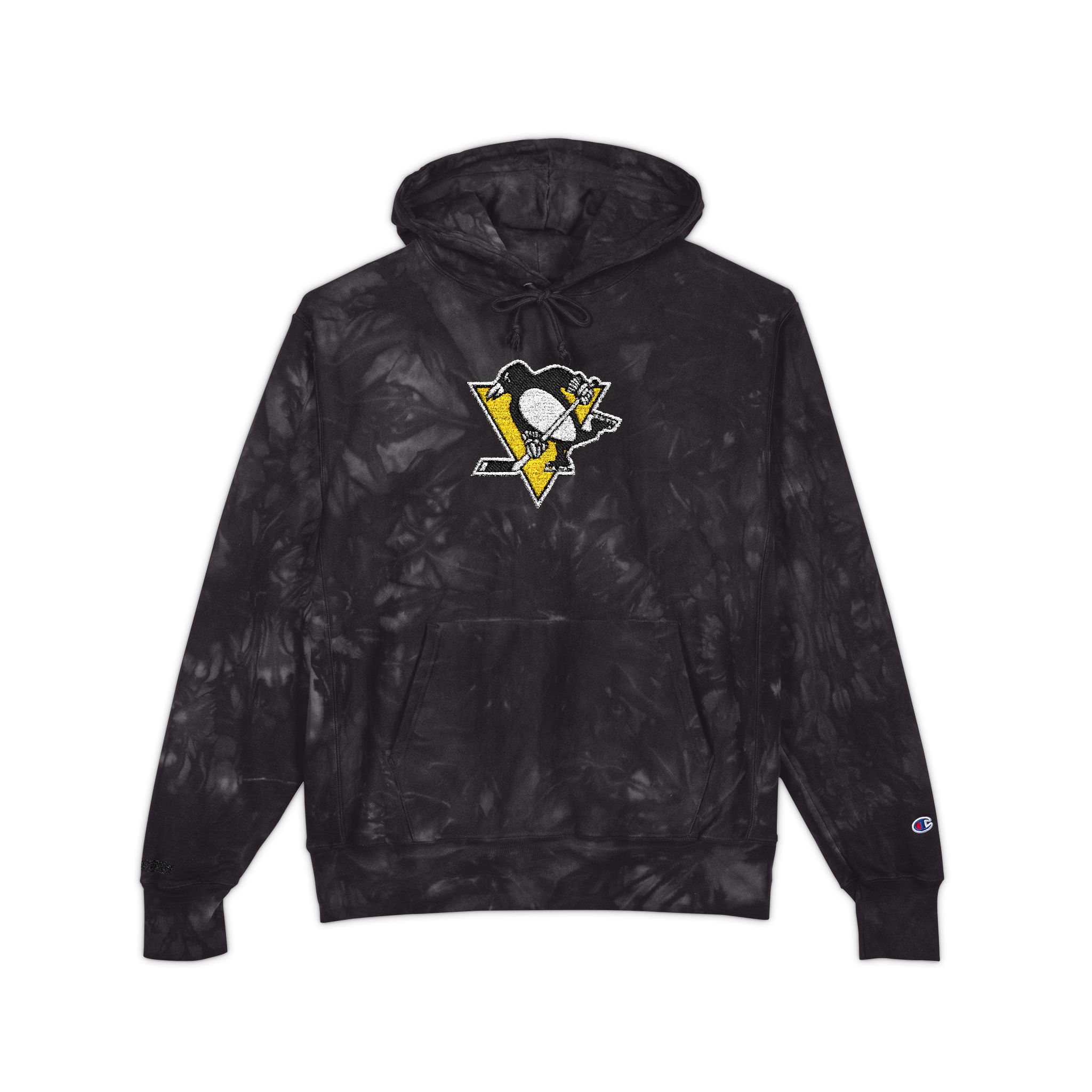 Pittsburgh Penguins Unisex Champion Tie-Dye Hoodie (Embroidery) - Image 9