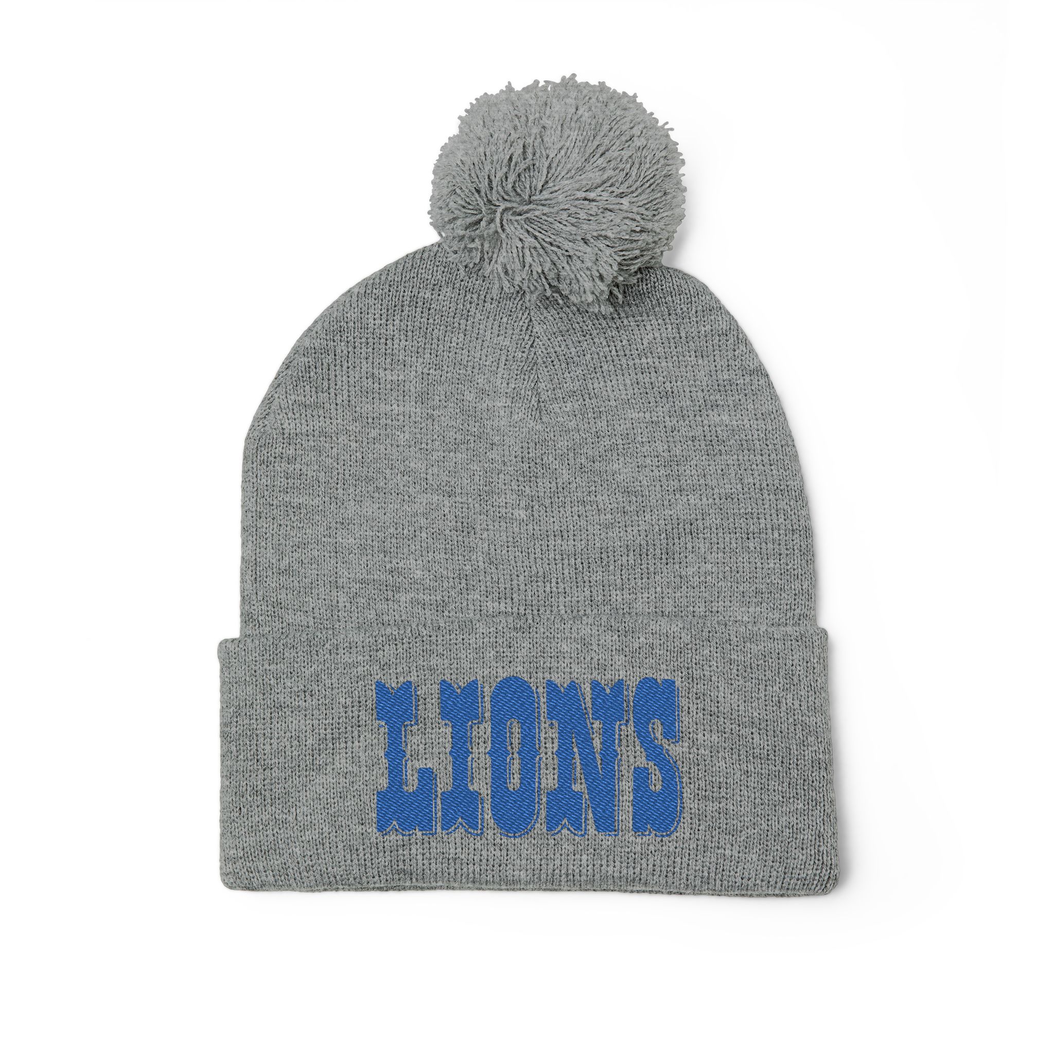 Detroit Lions Pom-Pom Knit Cap (Embroidery) - Image 15