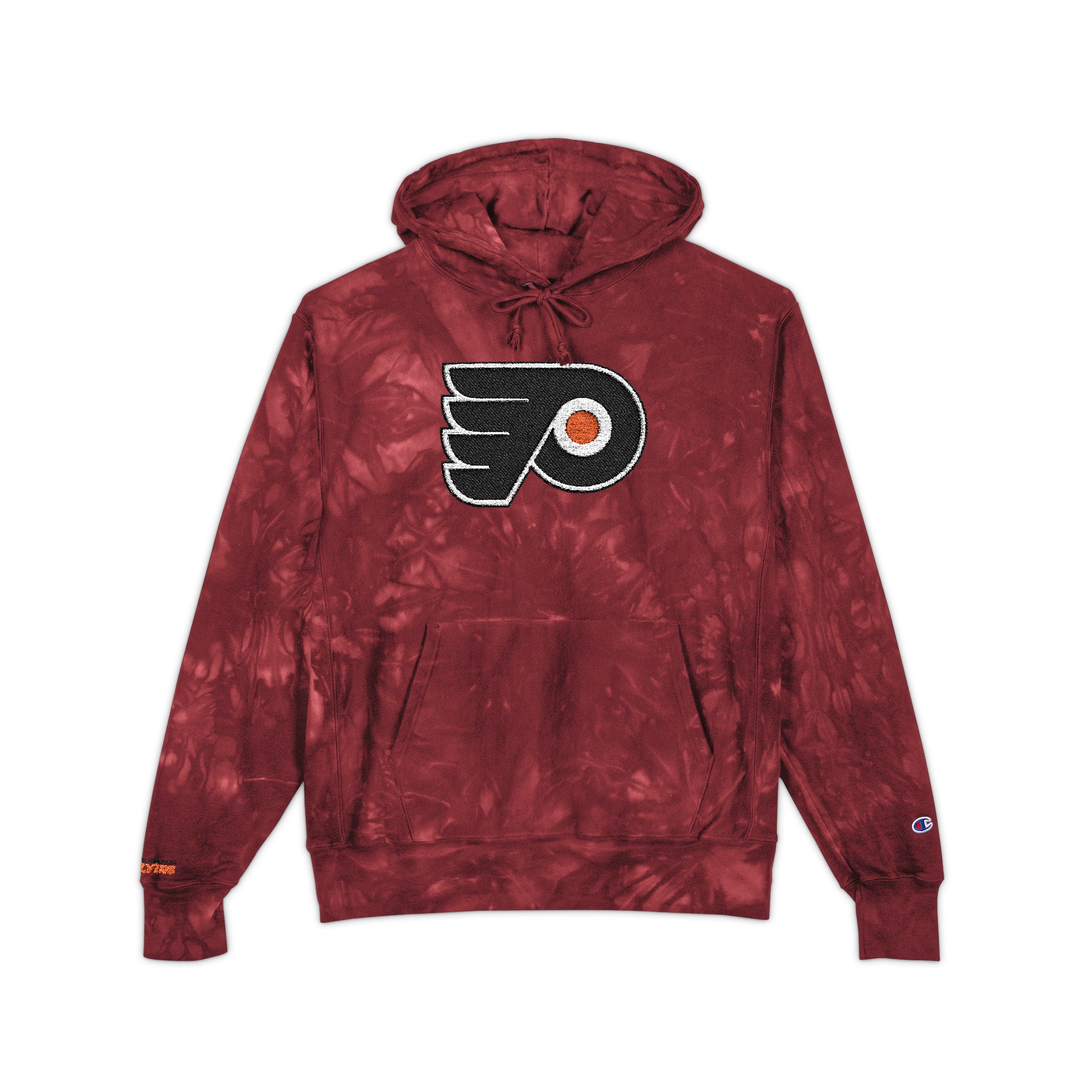 Philadelphia Flyers Unisex Champion Tie-Dye Hoodie (Embroidery) - Image 5