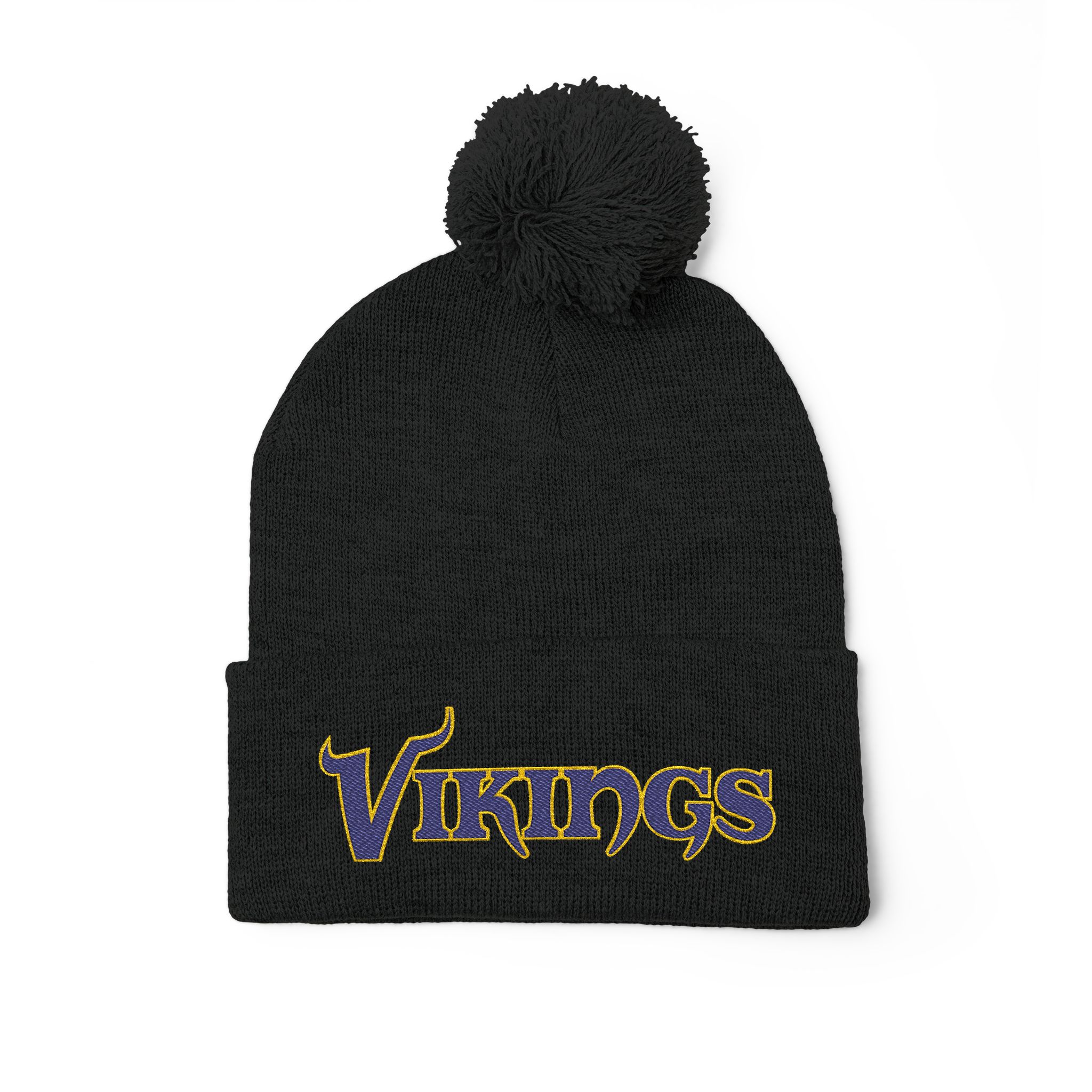 Minnesota Vikings Pom-Pom Knit Cap (Embroidery) - Image 19