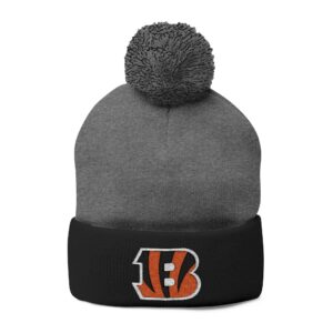 Cincinnati Bengals Pom-Pom Knit Cap (Embroidery)