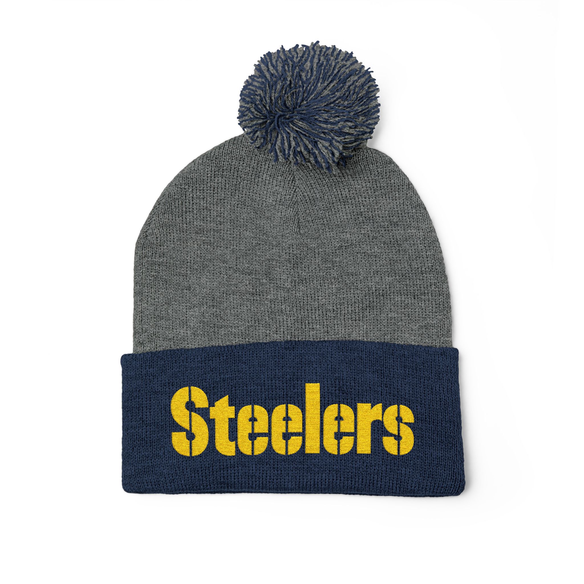 Pittsburgh Steelers Pom-Pom Knit Cap (Embroidery) - Image 7