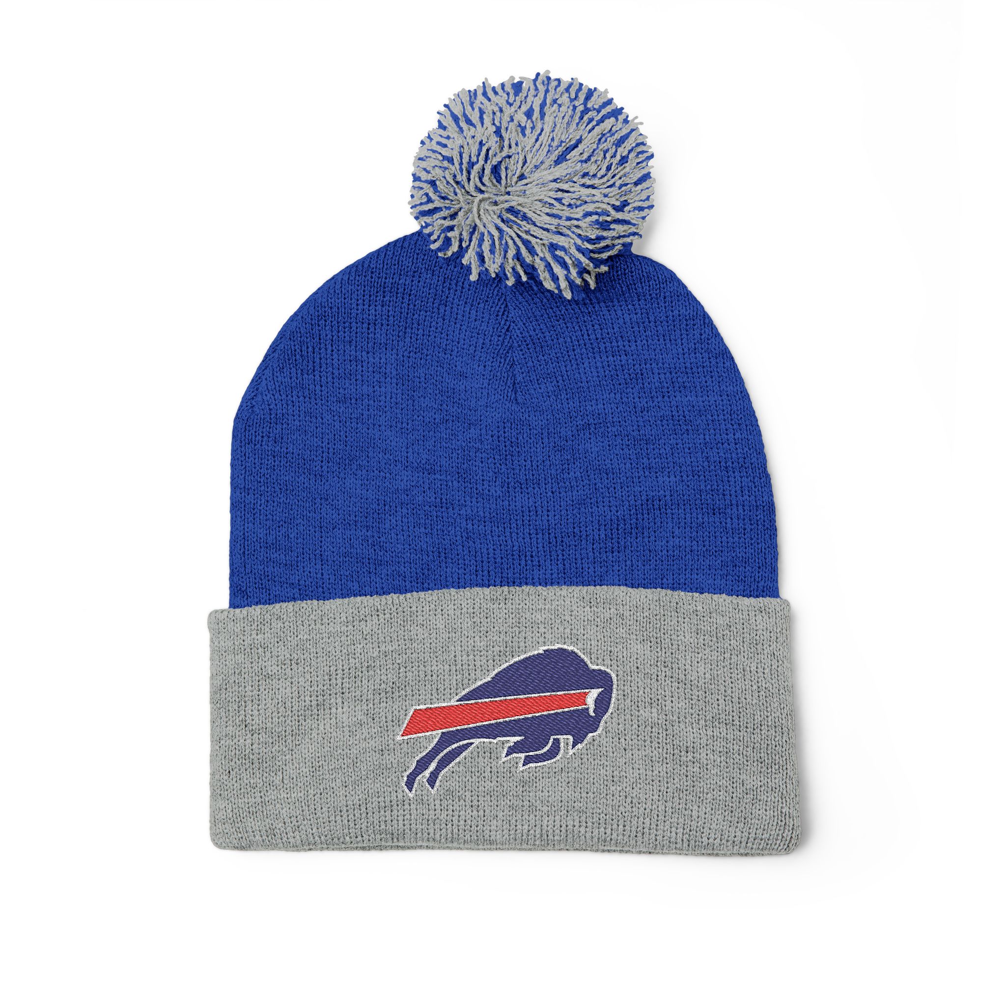 Buffalo Bills Pom-Pom Knit Cap (Embroidery) - Image 3