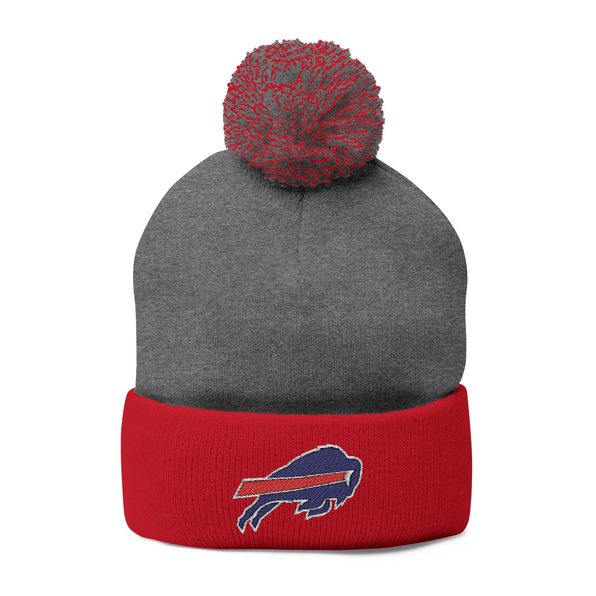 Buffalo Bills Pom-Pom Knit Cap (Embroidery) - Image 13