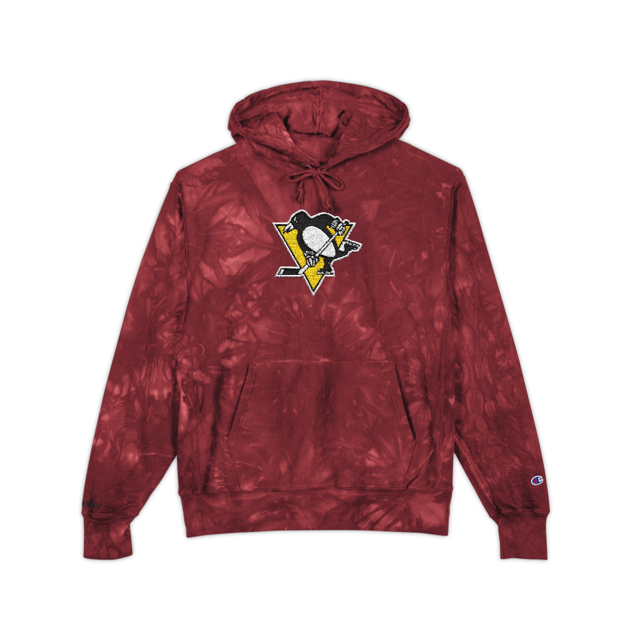 Pittsburgh Penguins Unisex Champion Tie-Dye Hoodie (Embroidery) - Image 5