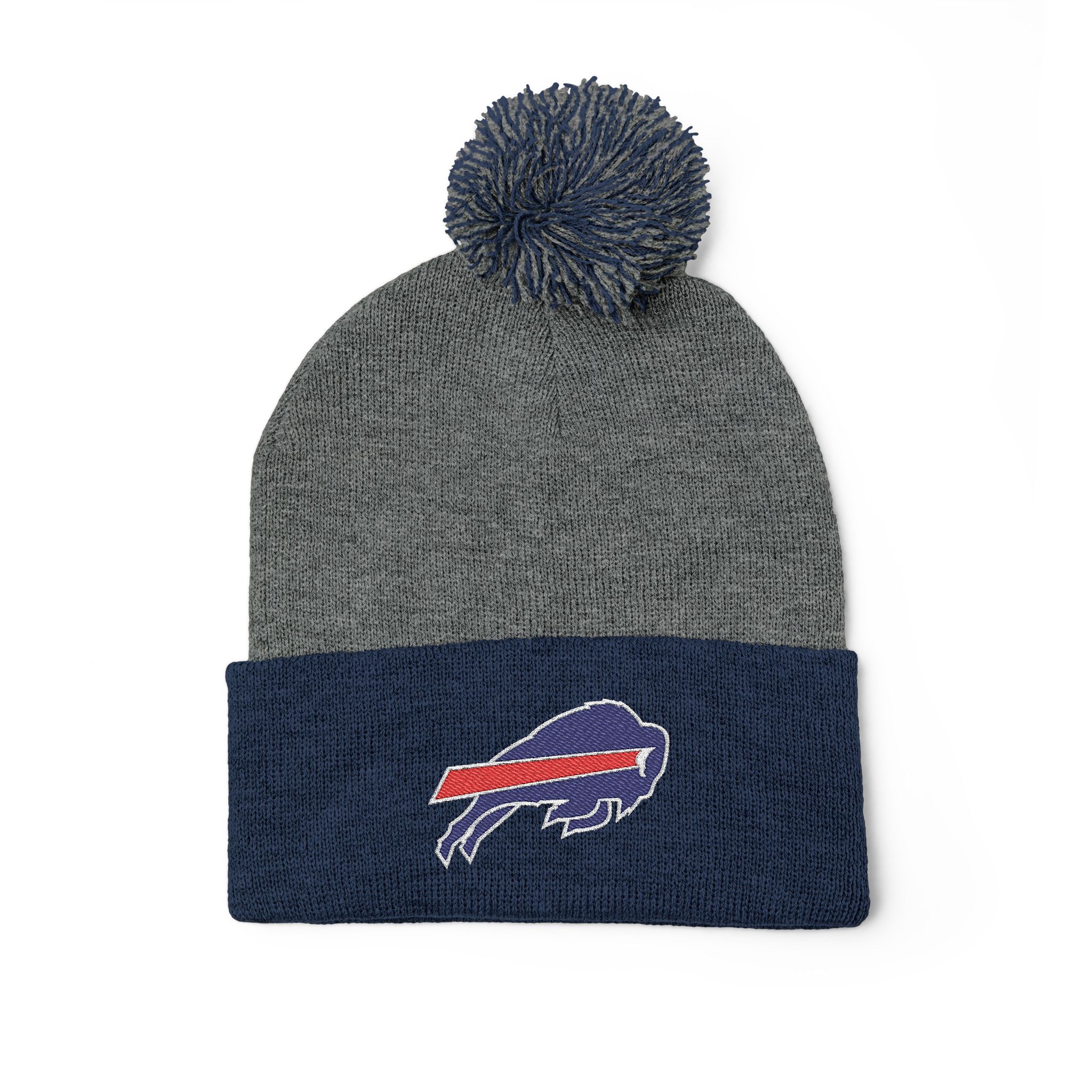 Buffalo Bills Pom-Pom Knit Cap (Embroidery) - Image 11