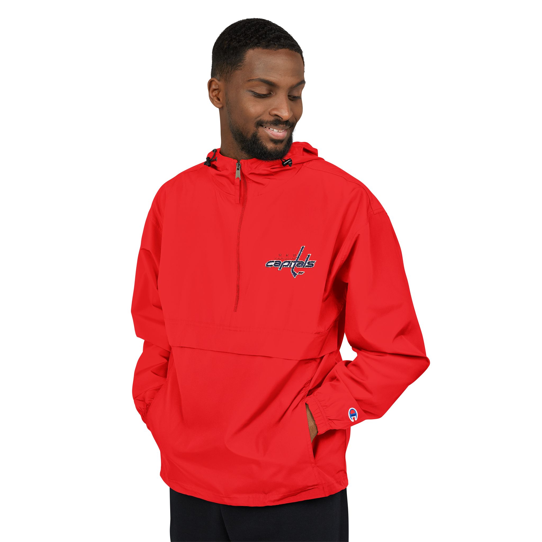 Washington Capitals Champion Unisex Packable Anorak Jacket - Image 27