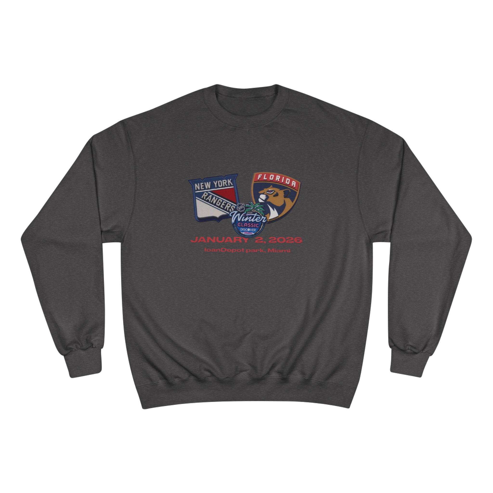 Florida Panthers vs New York Rangers 2026 NHL Winter Classic 2026 NHL Winter Classic Champion Sweatshirt - Image 9