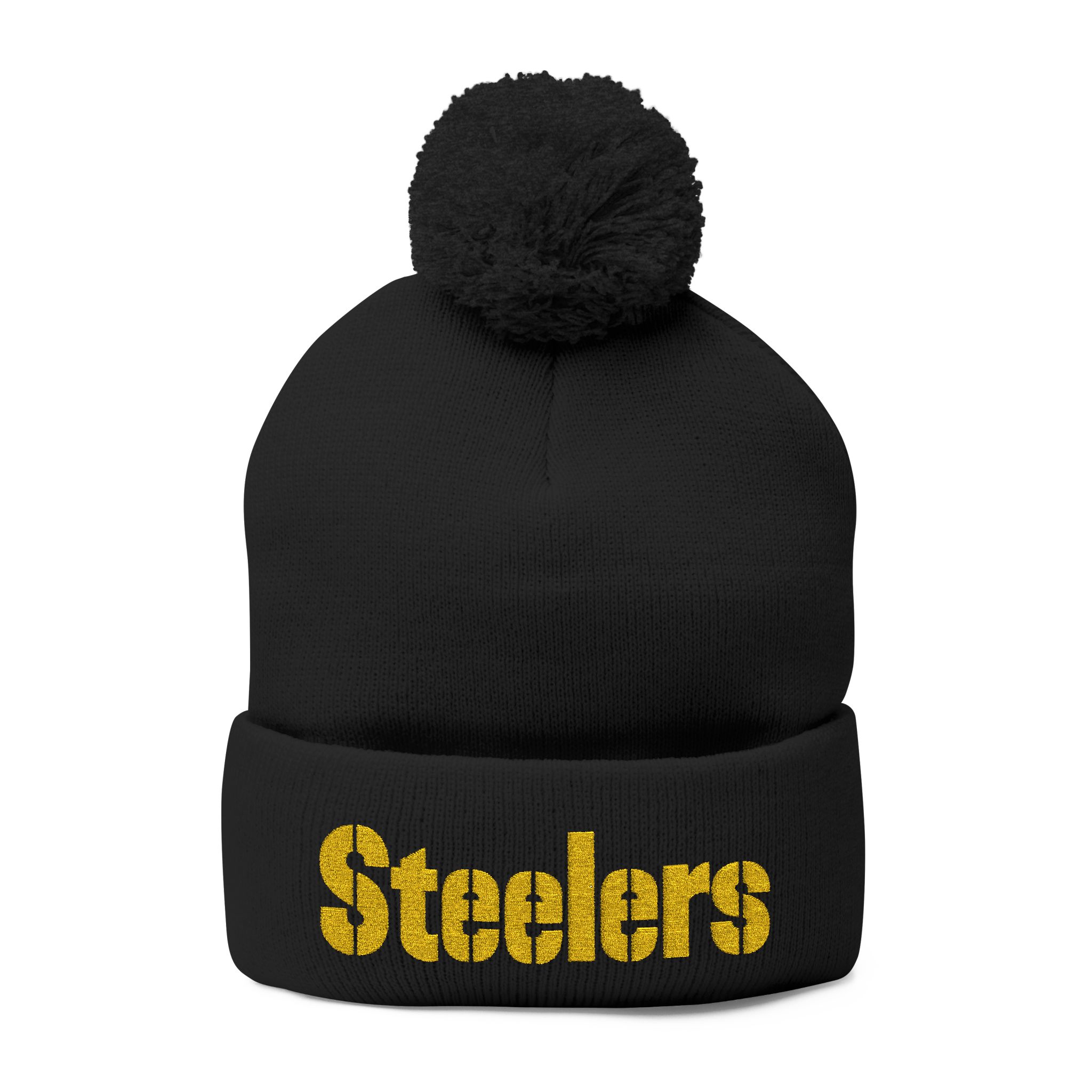 Pittsburgh Steelers Pom-Pom Knit Cap (Embroidery) - Image 9