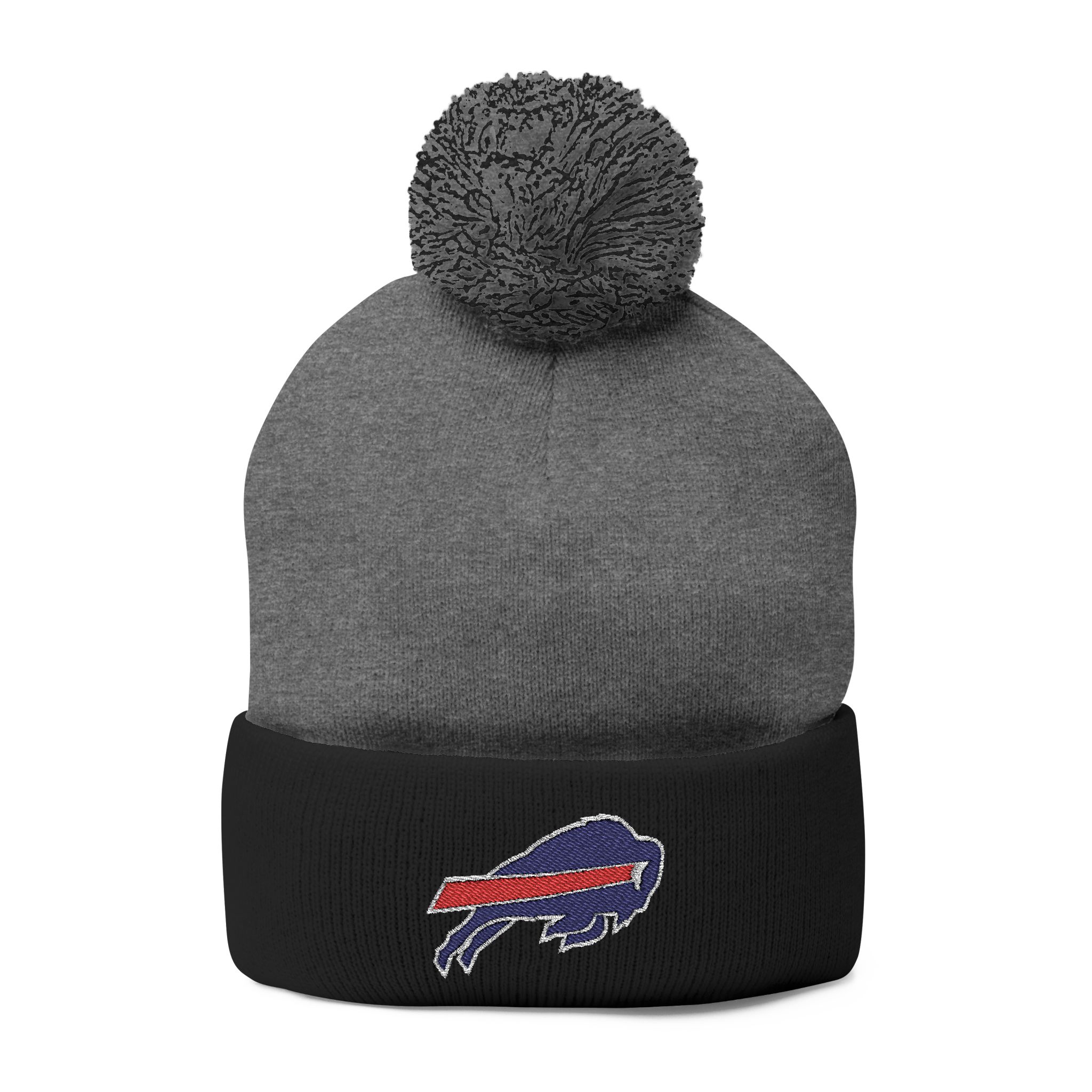 Buffalo Bills Pom-Pom Knit Cap (Embroidery) - Image 5