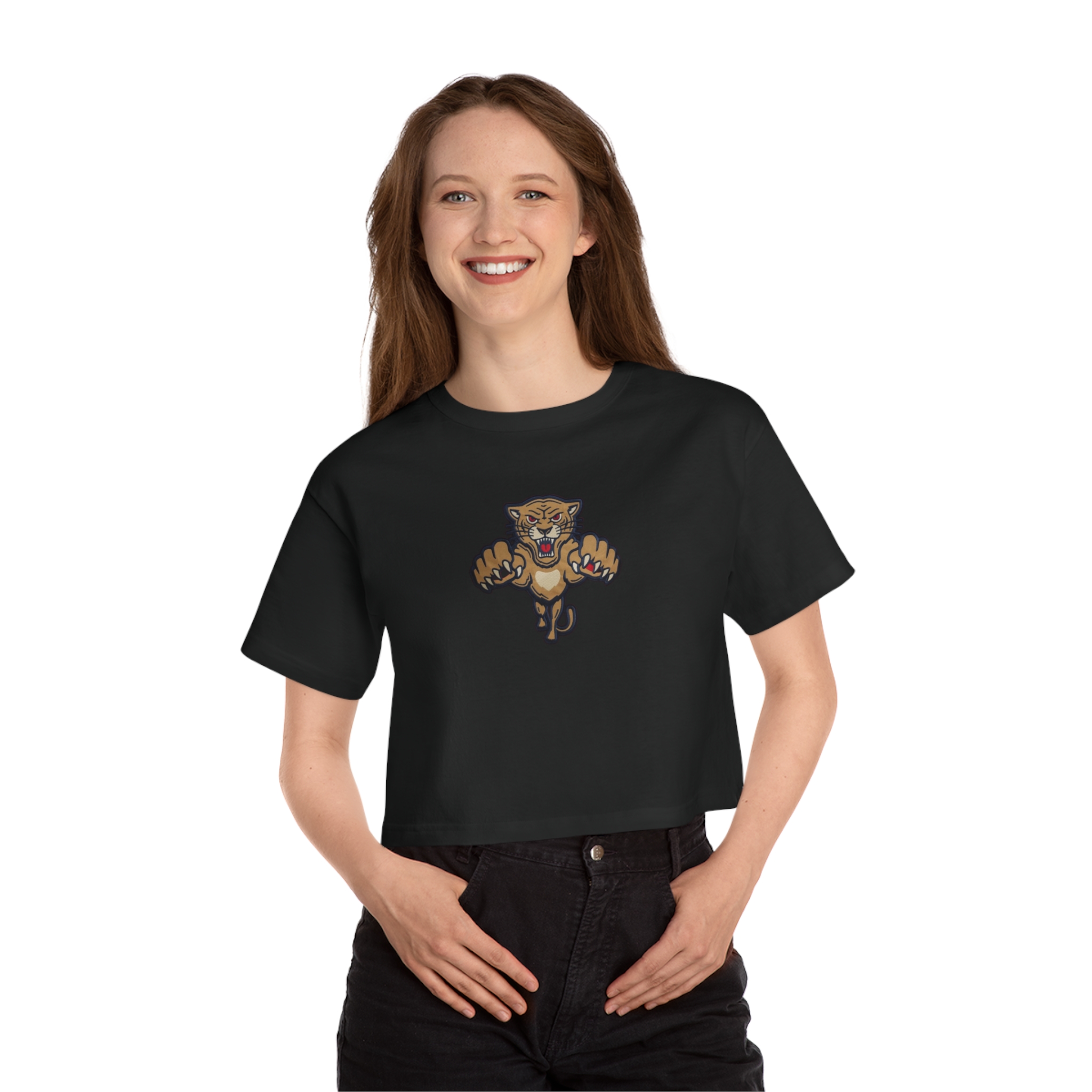 Florida Panthers 2026 NHL Winter Classic Champion Women's Heritage Cropped T-Shirt - Image 3