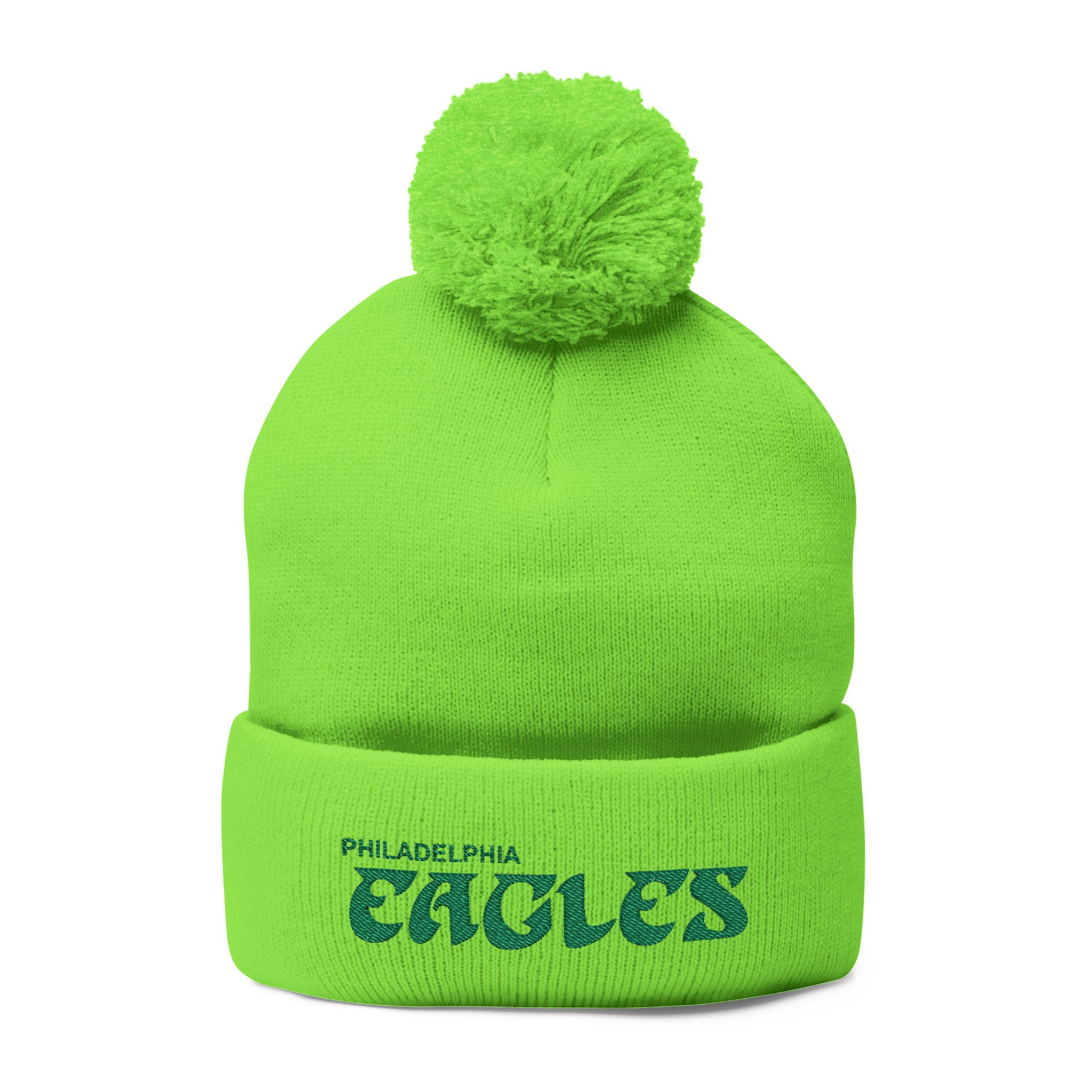 Philadelphia Eagles Pom-Pom Knit Cap (Embroidery) - Image 9