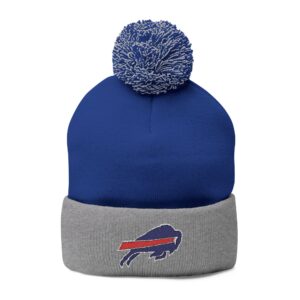 Buffalo Bills Pom-Pom Knit Cap (Embroidery)