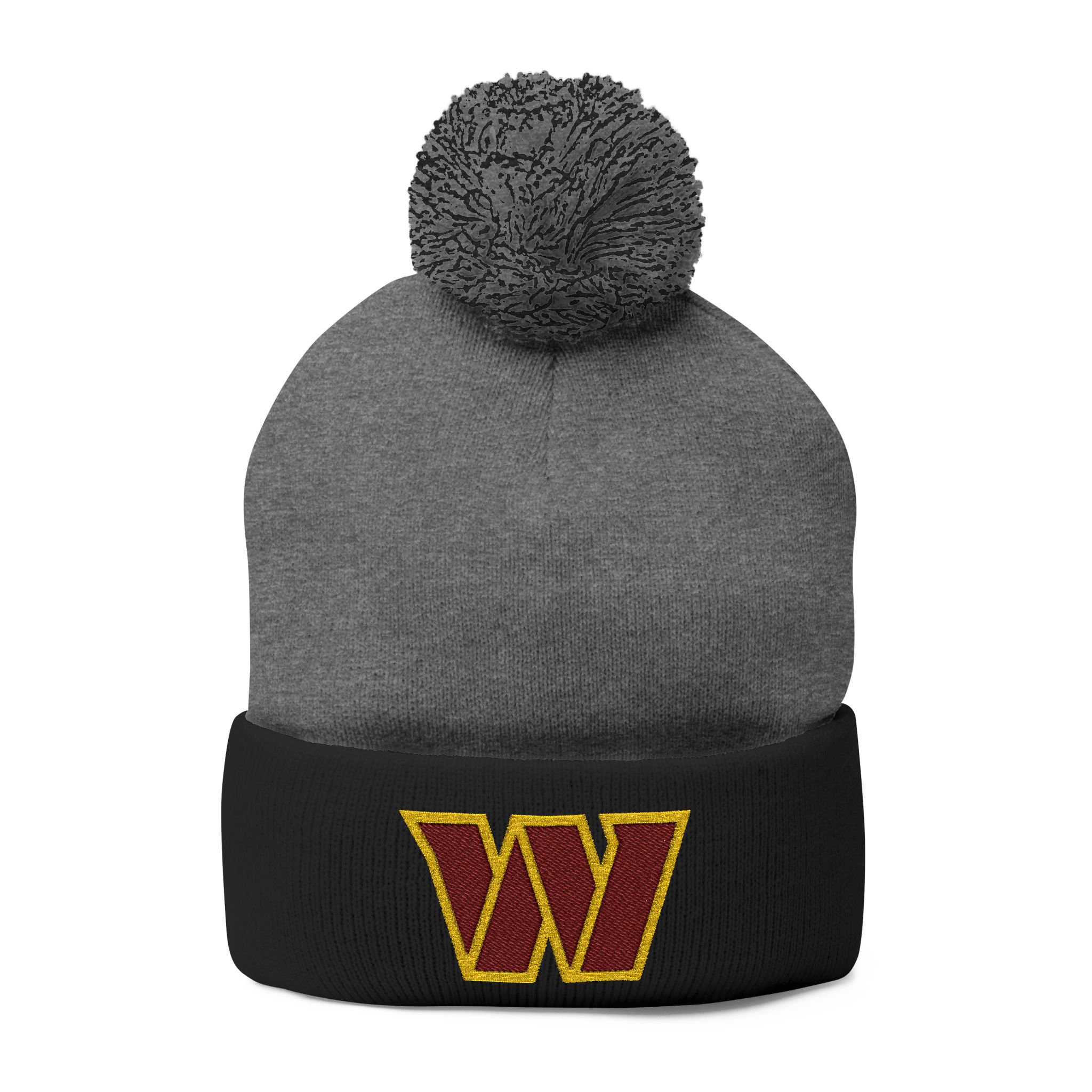Washington Commanders Pom-Pom Knit Cap (Embroidery) - Image 5