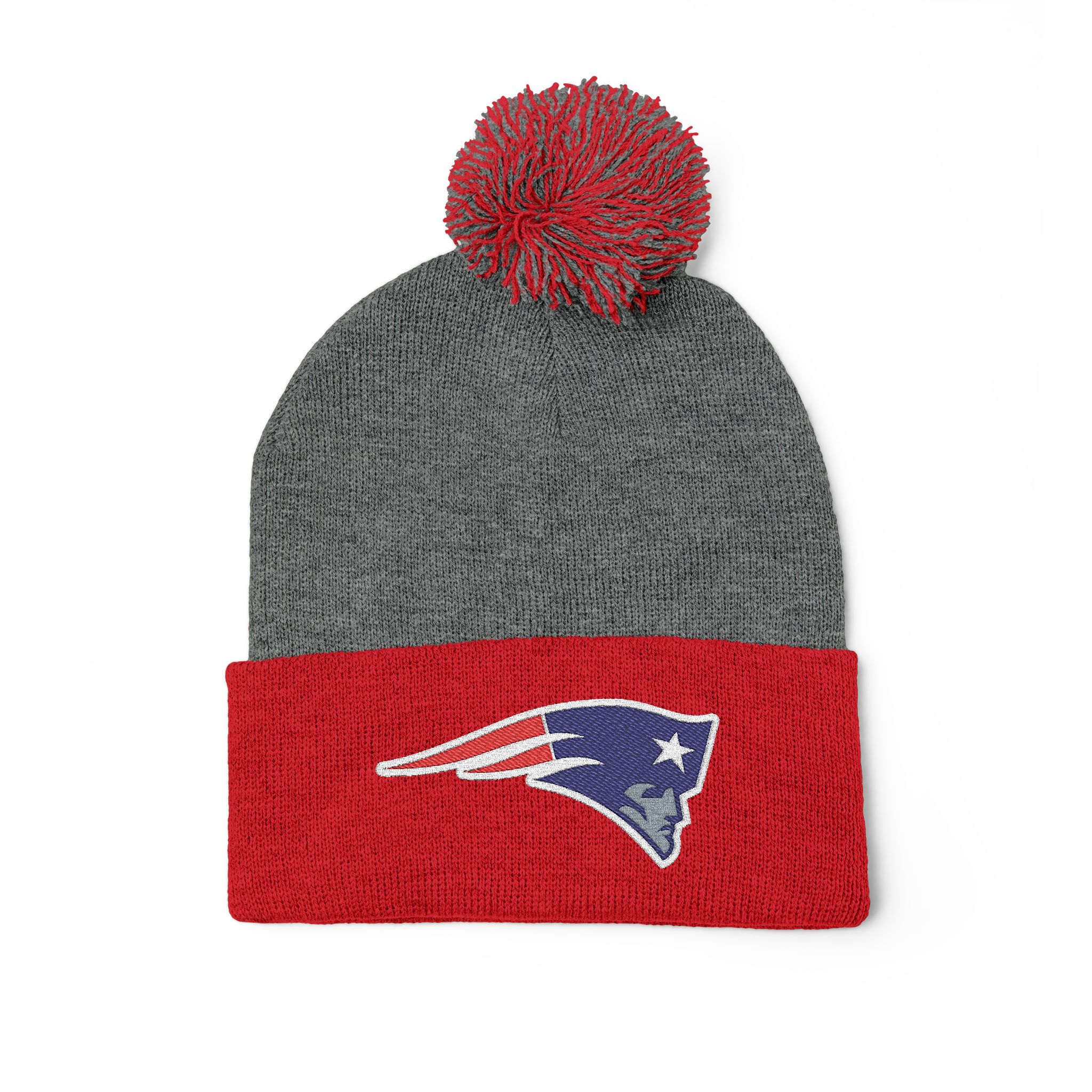 New England Patriots Pom-Pom Knit Cap (Embroidery) - Image 15