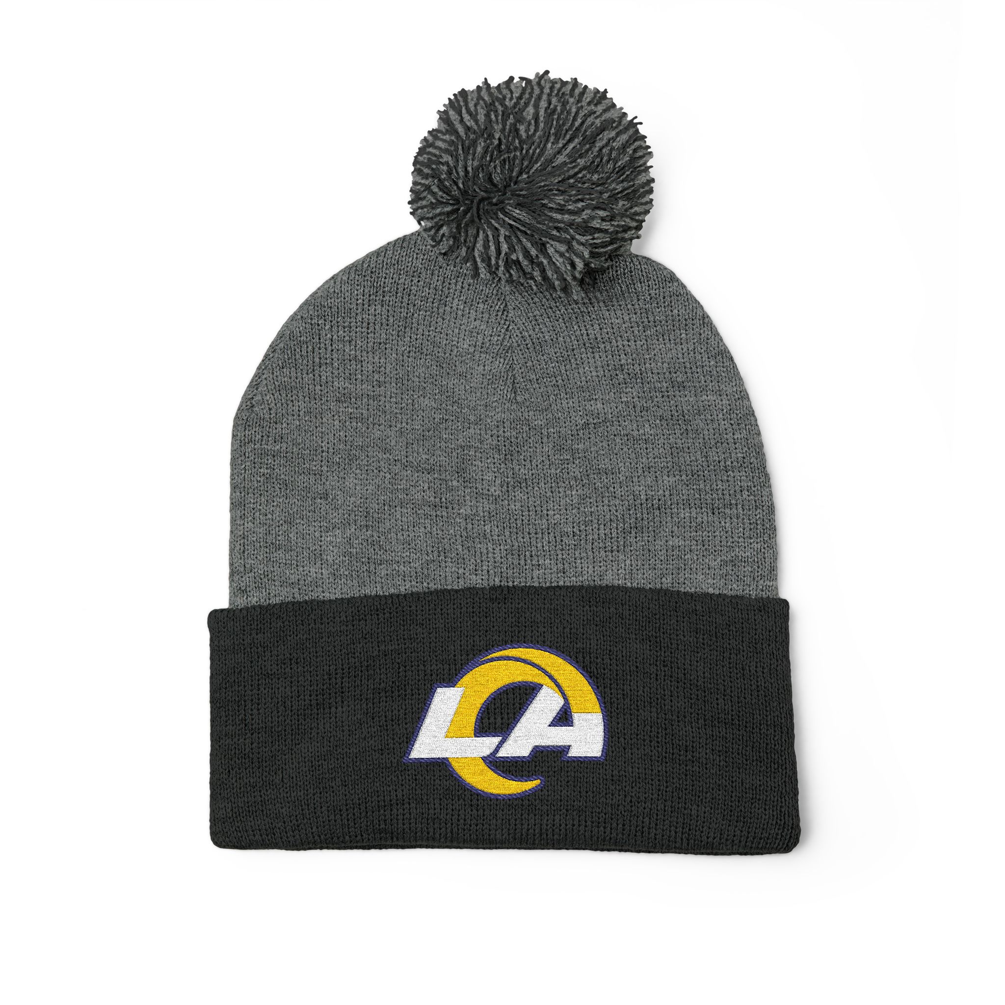 Los Angeles Rams Pom-Pom Knit Cap (Embroidery) - Image 7