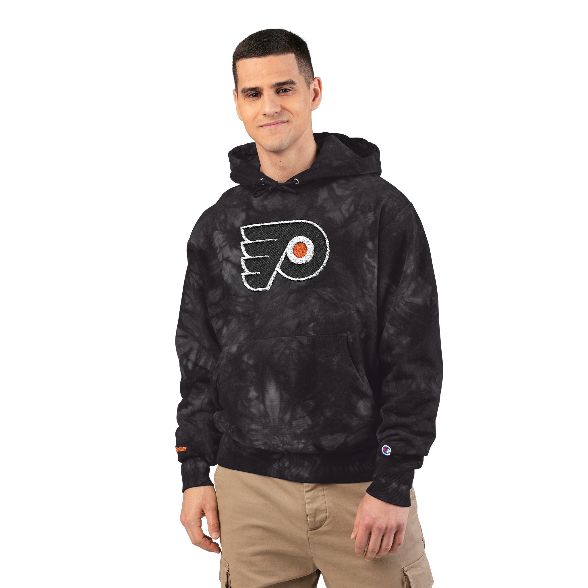 Philadelphia Flyers Unisex Champion Tie-Dye Hoodie (Embroidery) - Image 11